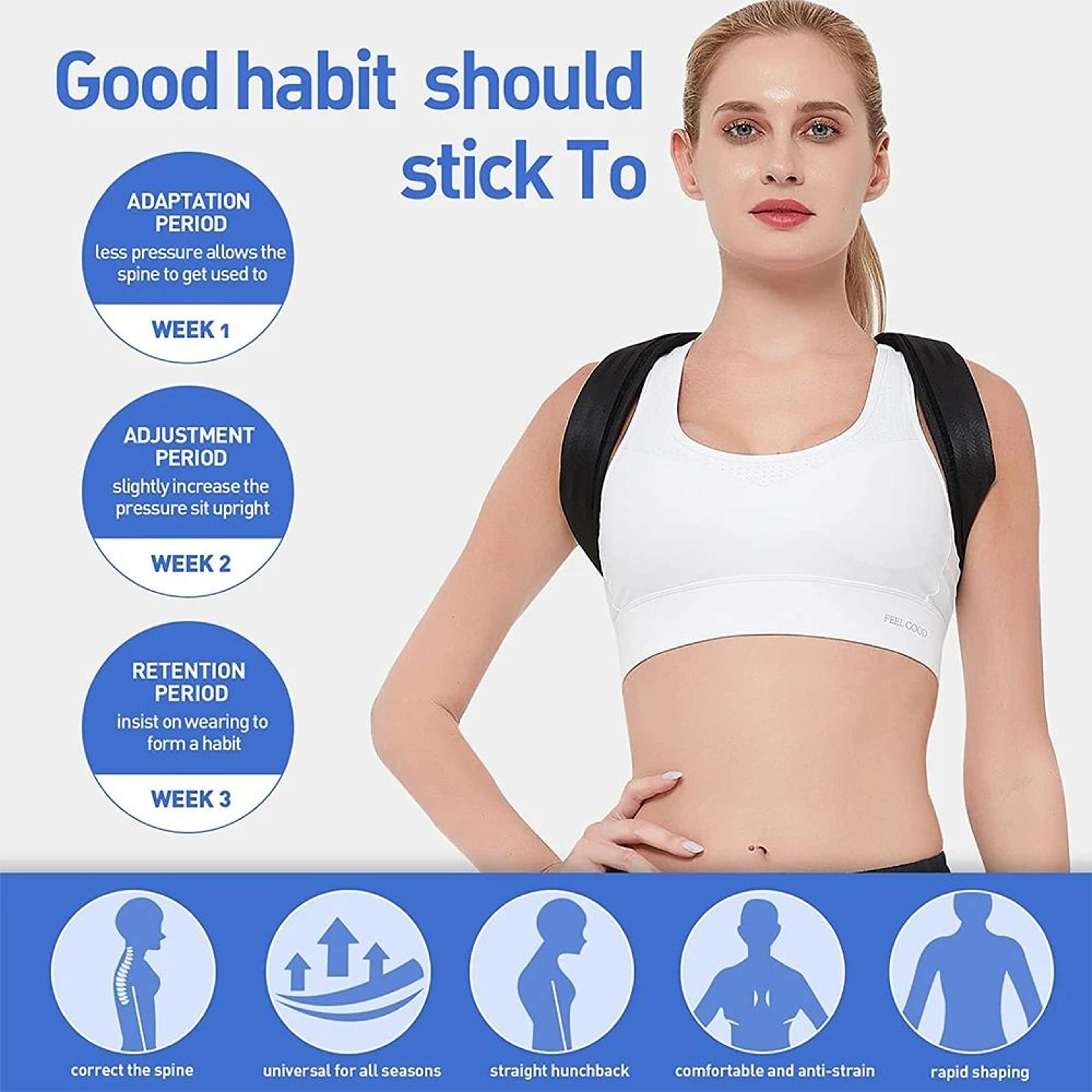Adjustable Back Posture Corrector  Neck Shoulder Support 2