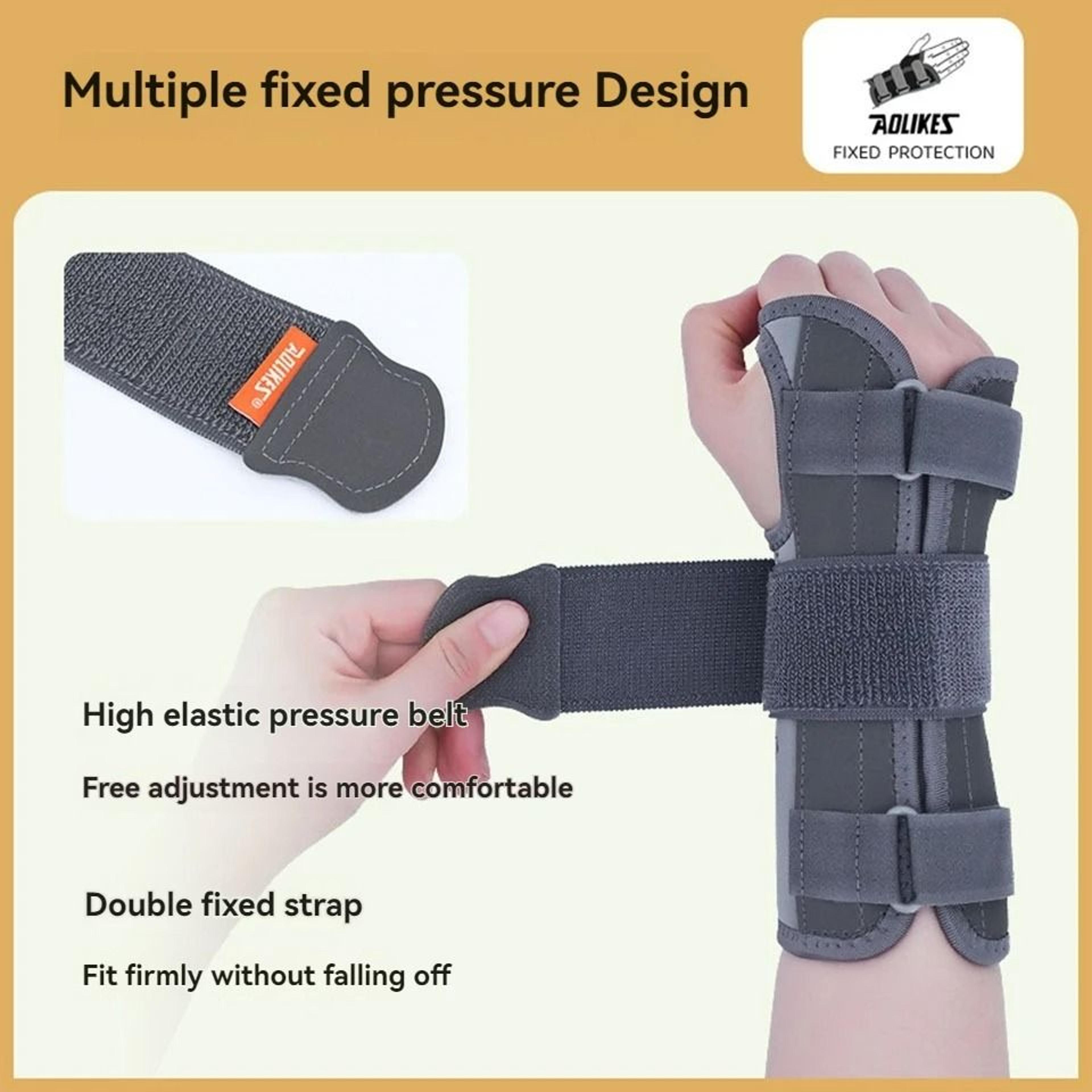 Ergonomic Wrist Support Brace With Metal Splint Stabilizer 3