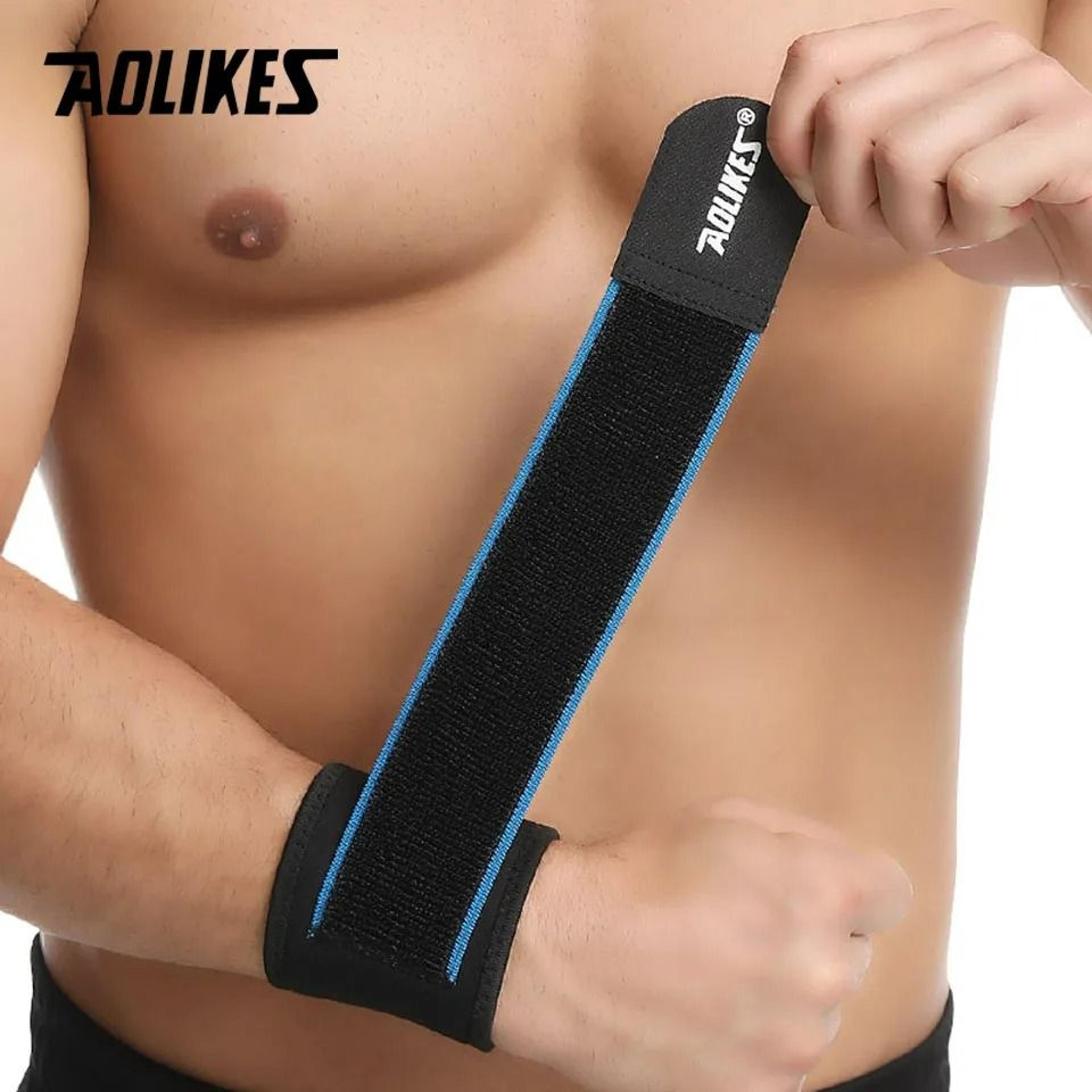 Adjustable Compression Sports Wristband And Gym Support Strap 4