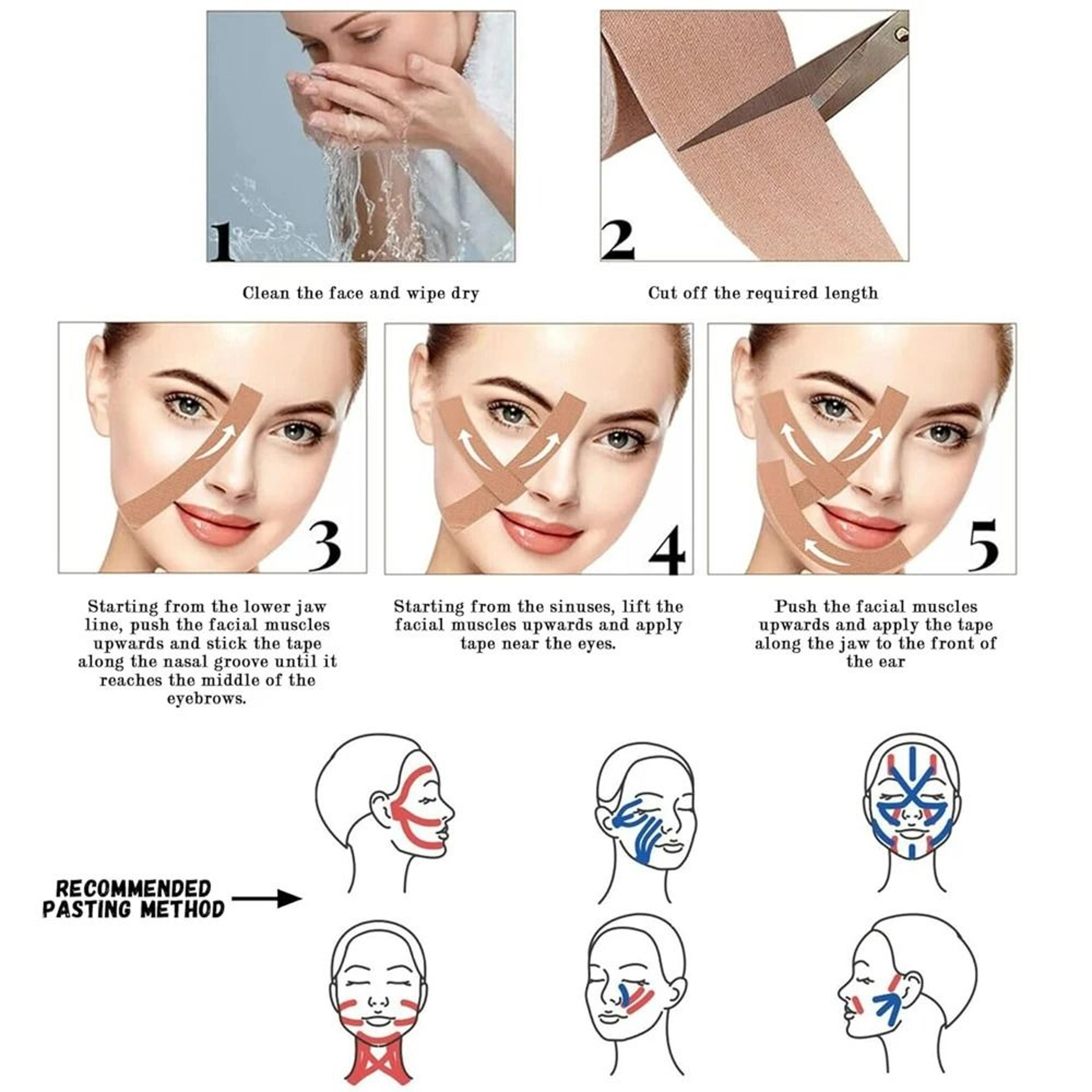 AntiWrinkle Face Tape  Facial Lifting Roll 4