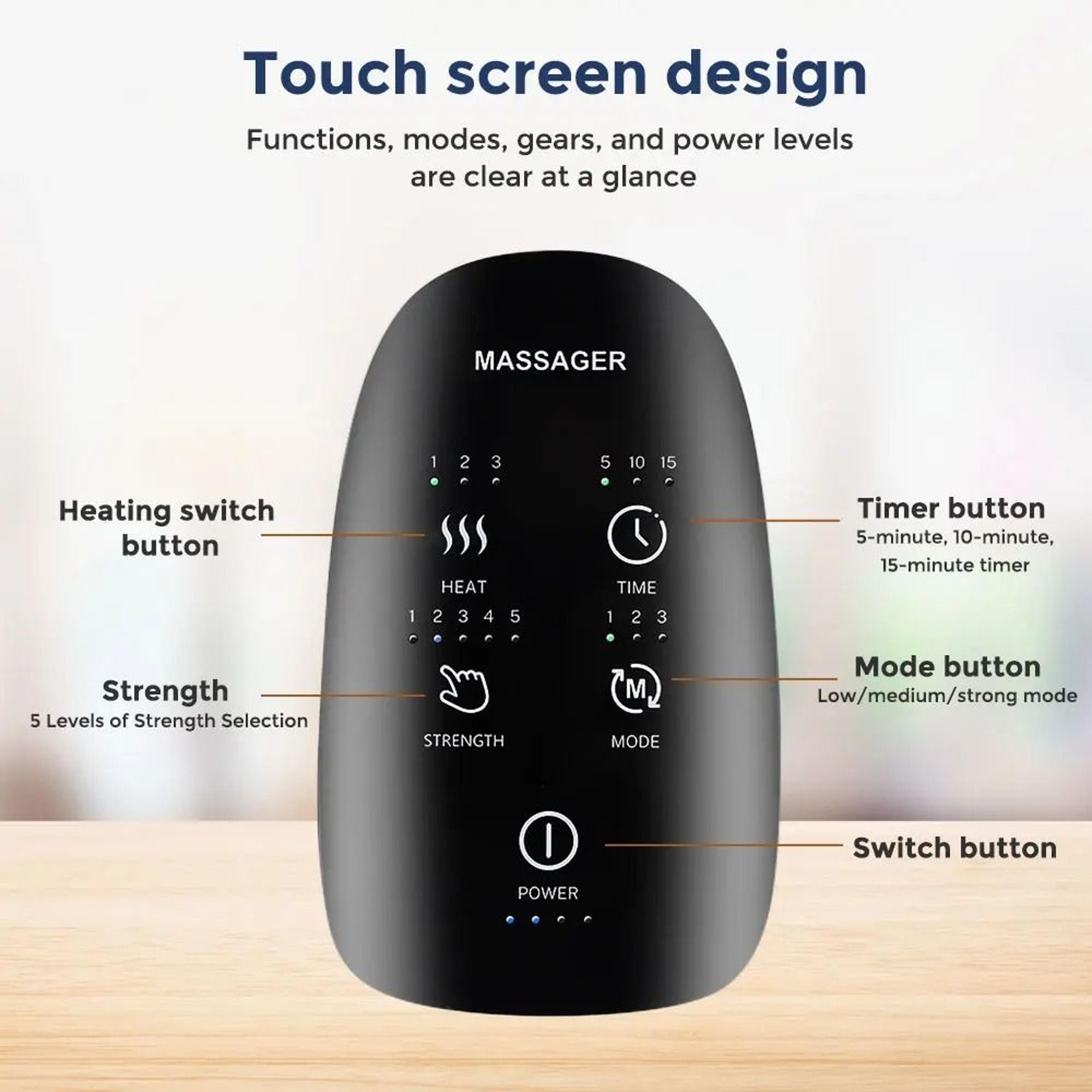 Electric Airbag Hand Massager With Heat  Finger Relaxation 5