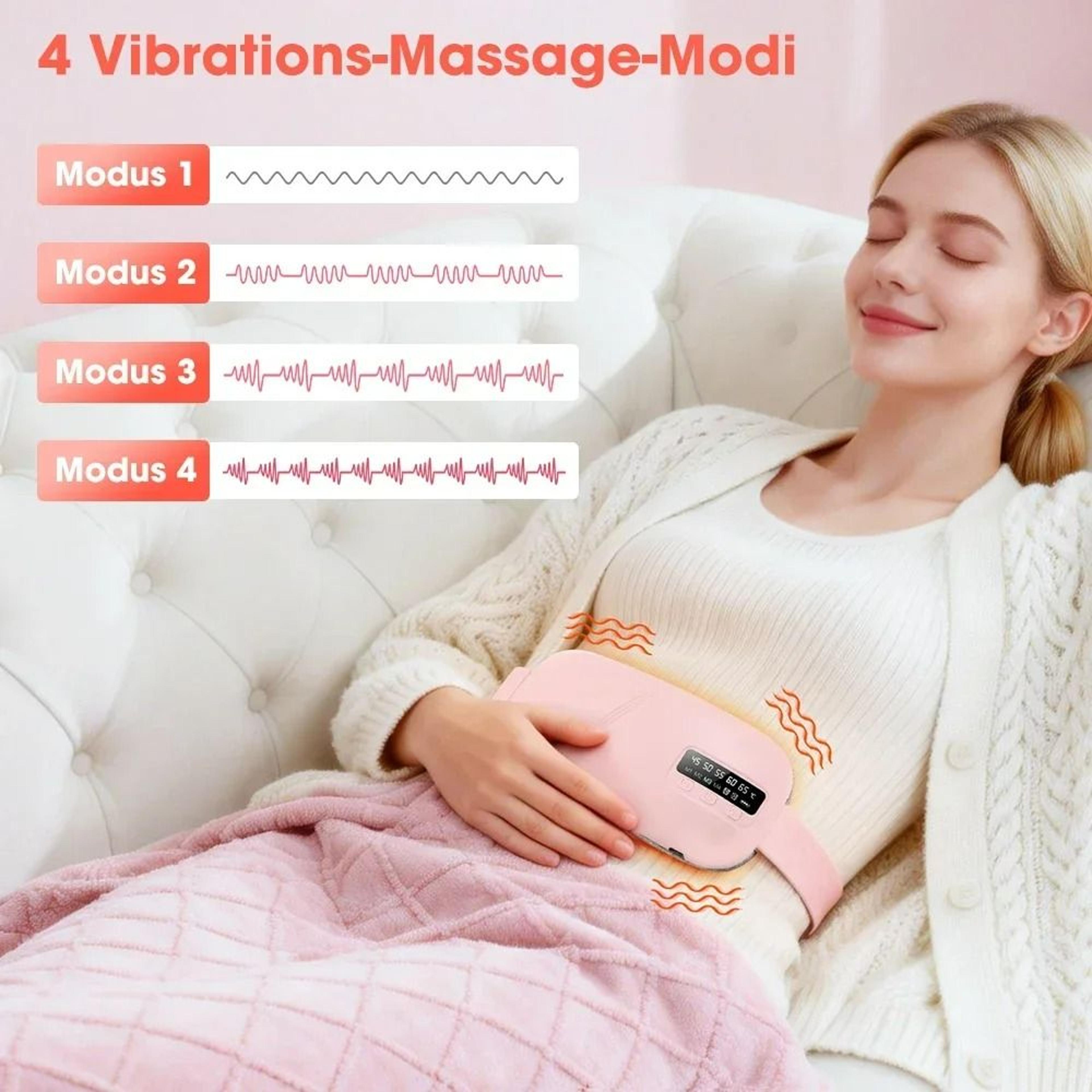 Electric Heating Pad Abdominal Massager Belt For Menstrual Relief 3
