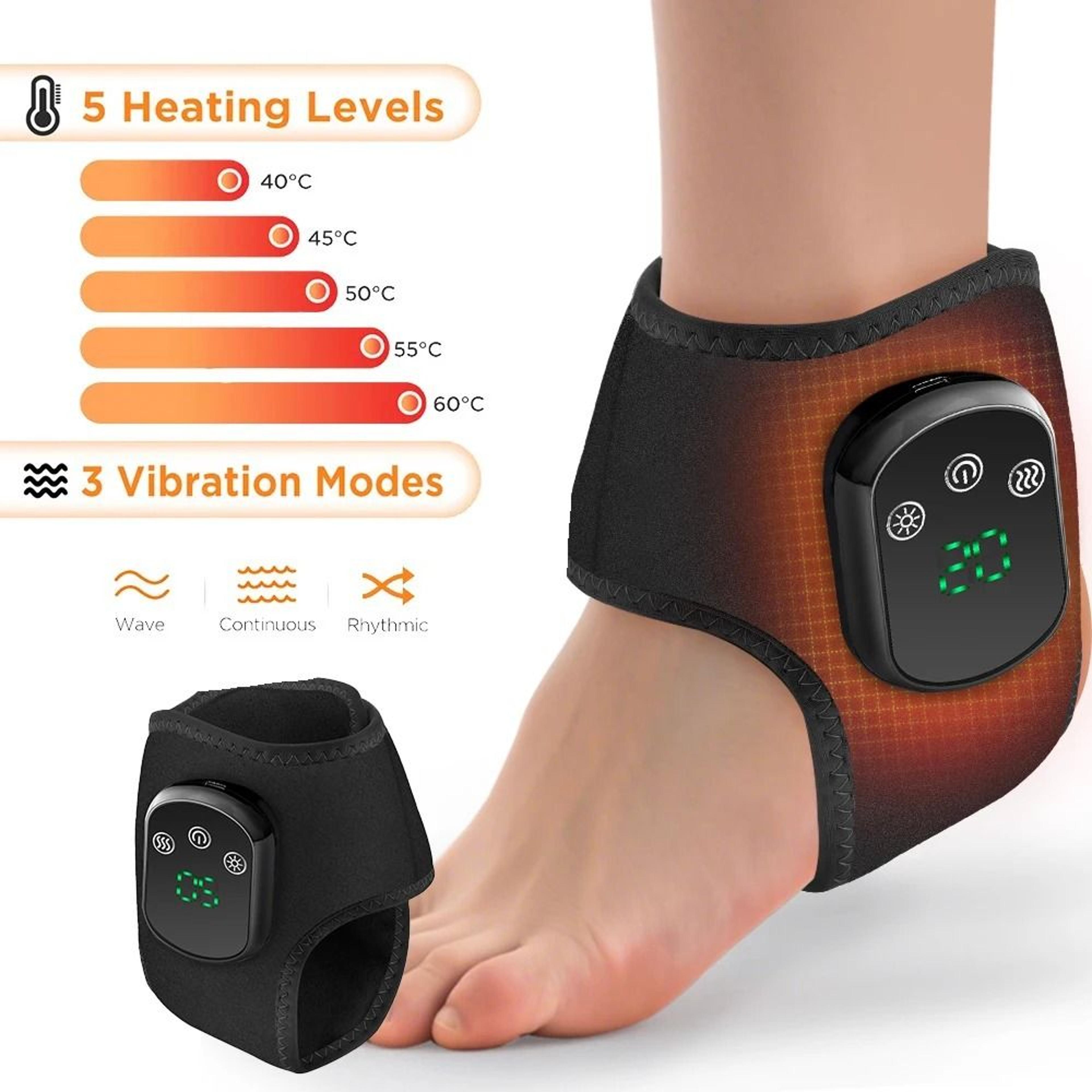 Cordless Heated Wrist  Foot Massager Wrap 10