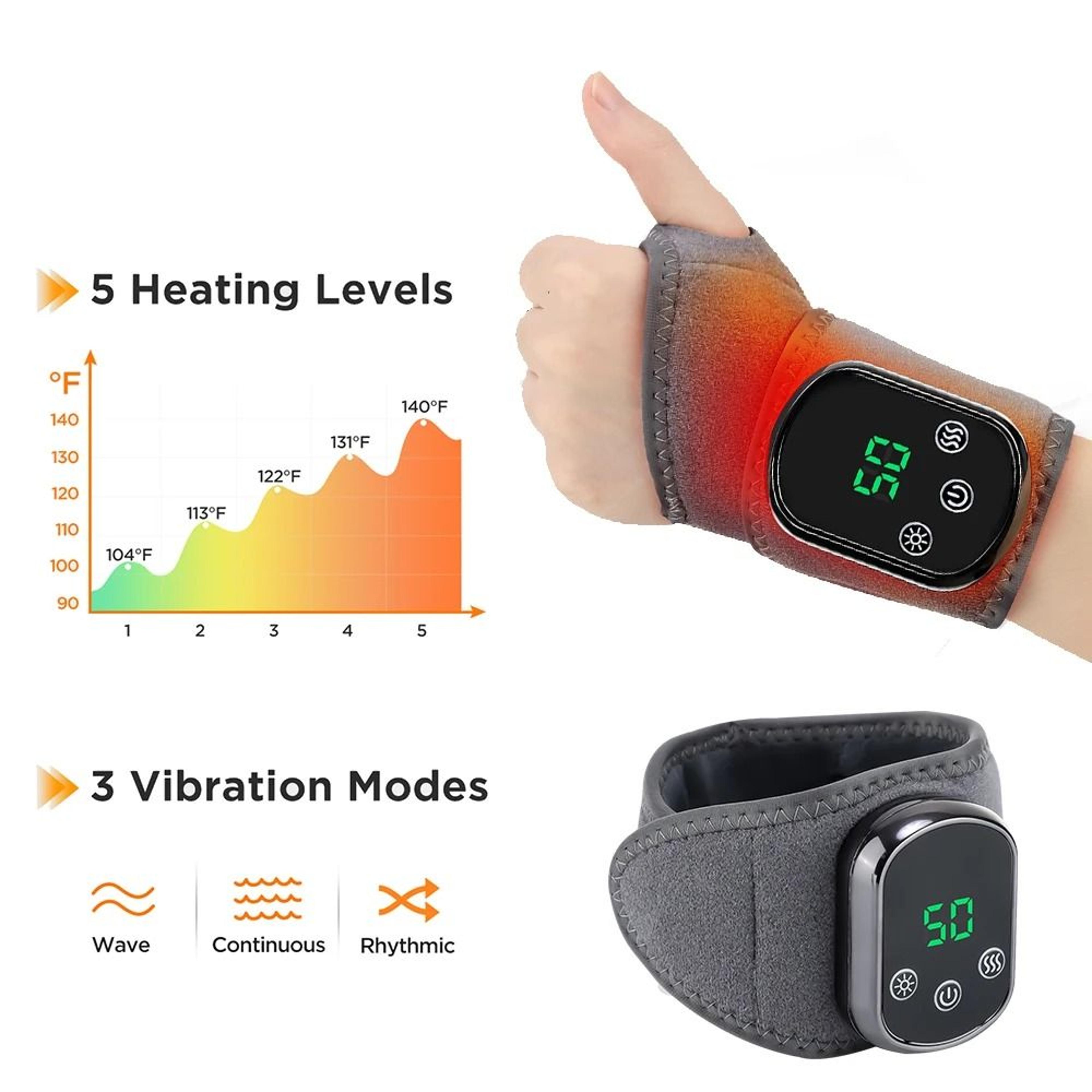 Cordless Heated Wrist  Foot Massager Wrap 7