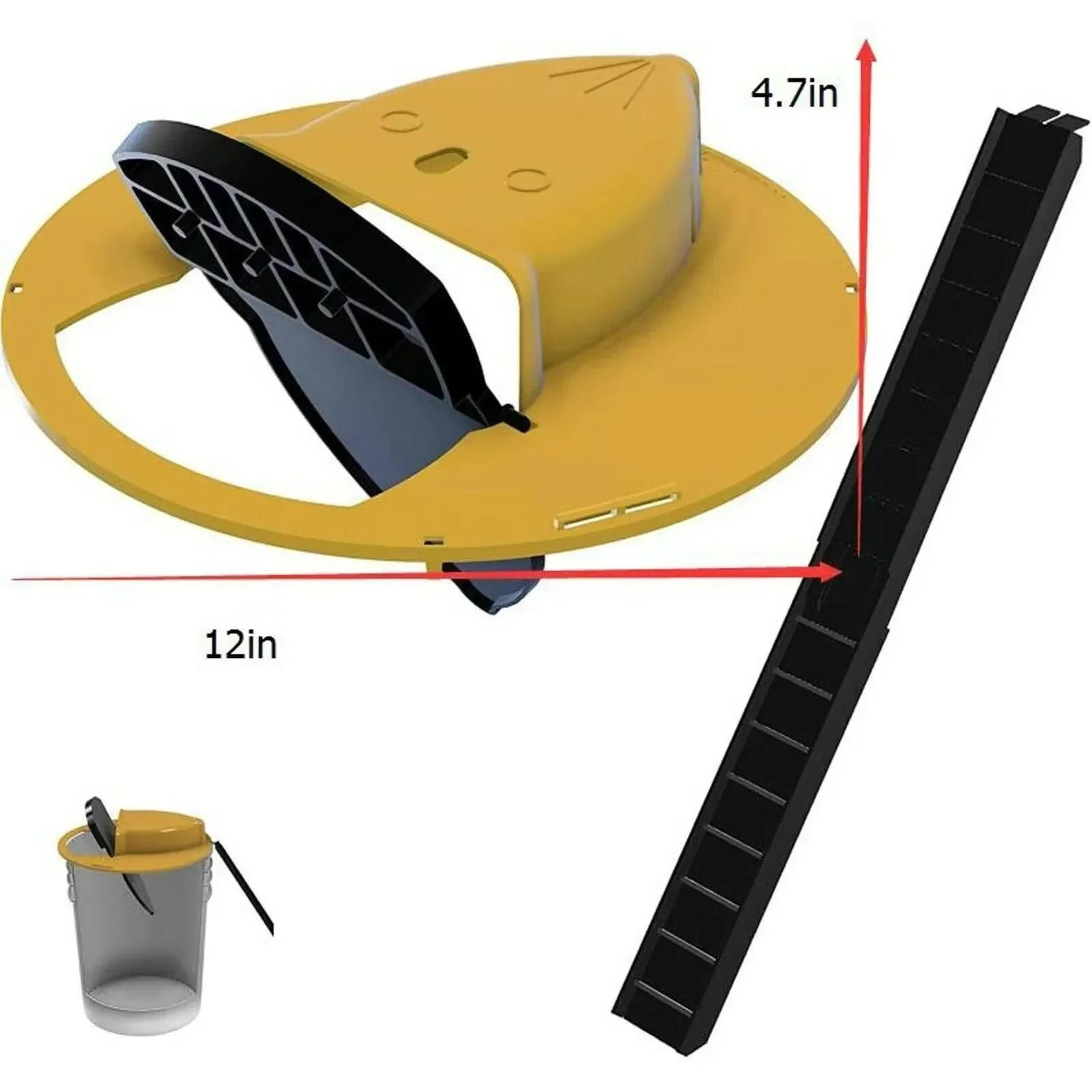 Flip  Slide Bucket Lid Mouse Trap With Automatic Reset 5