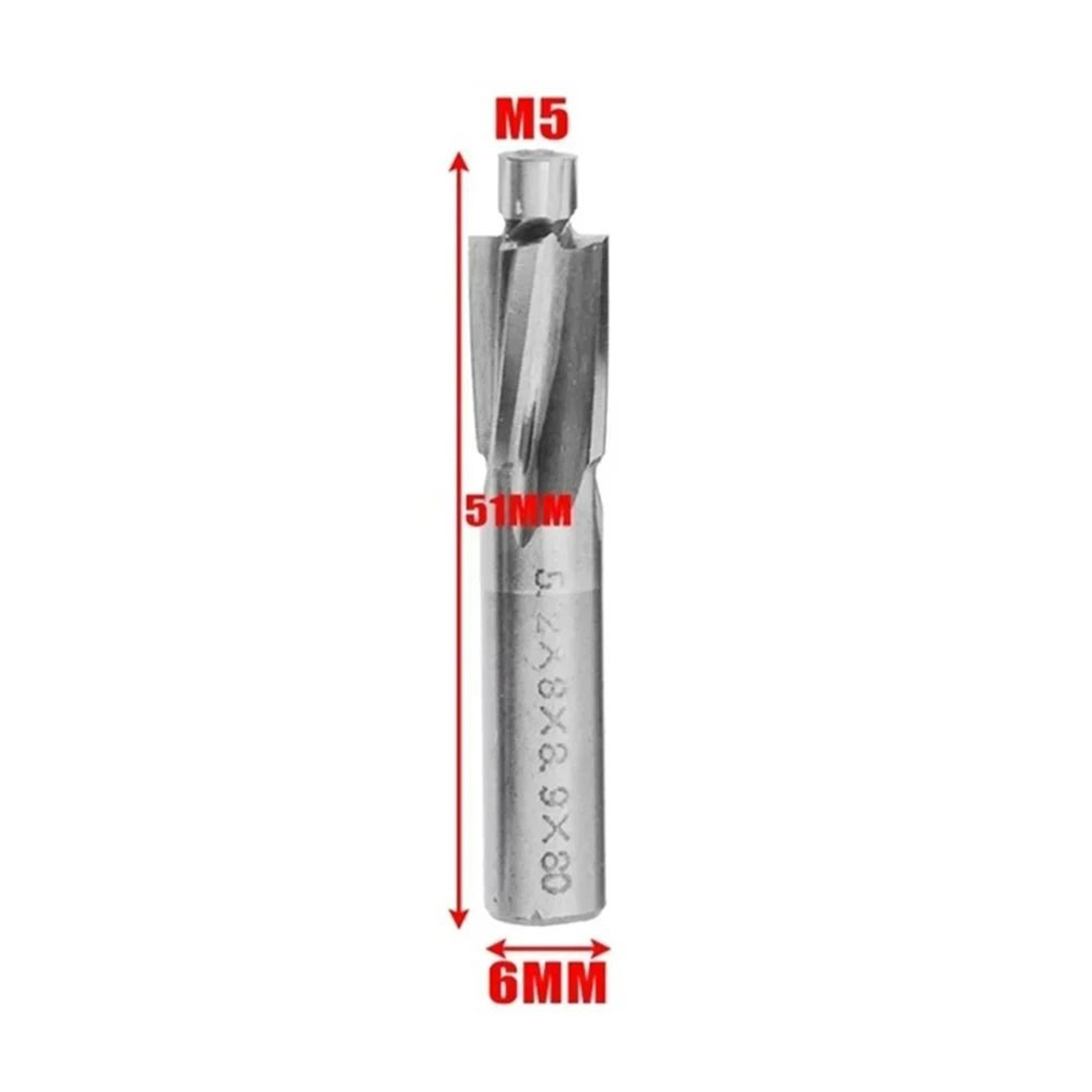HSS Counterbore End Mill Milling Cutter Bit Set M3M8 8