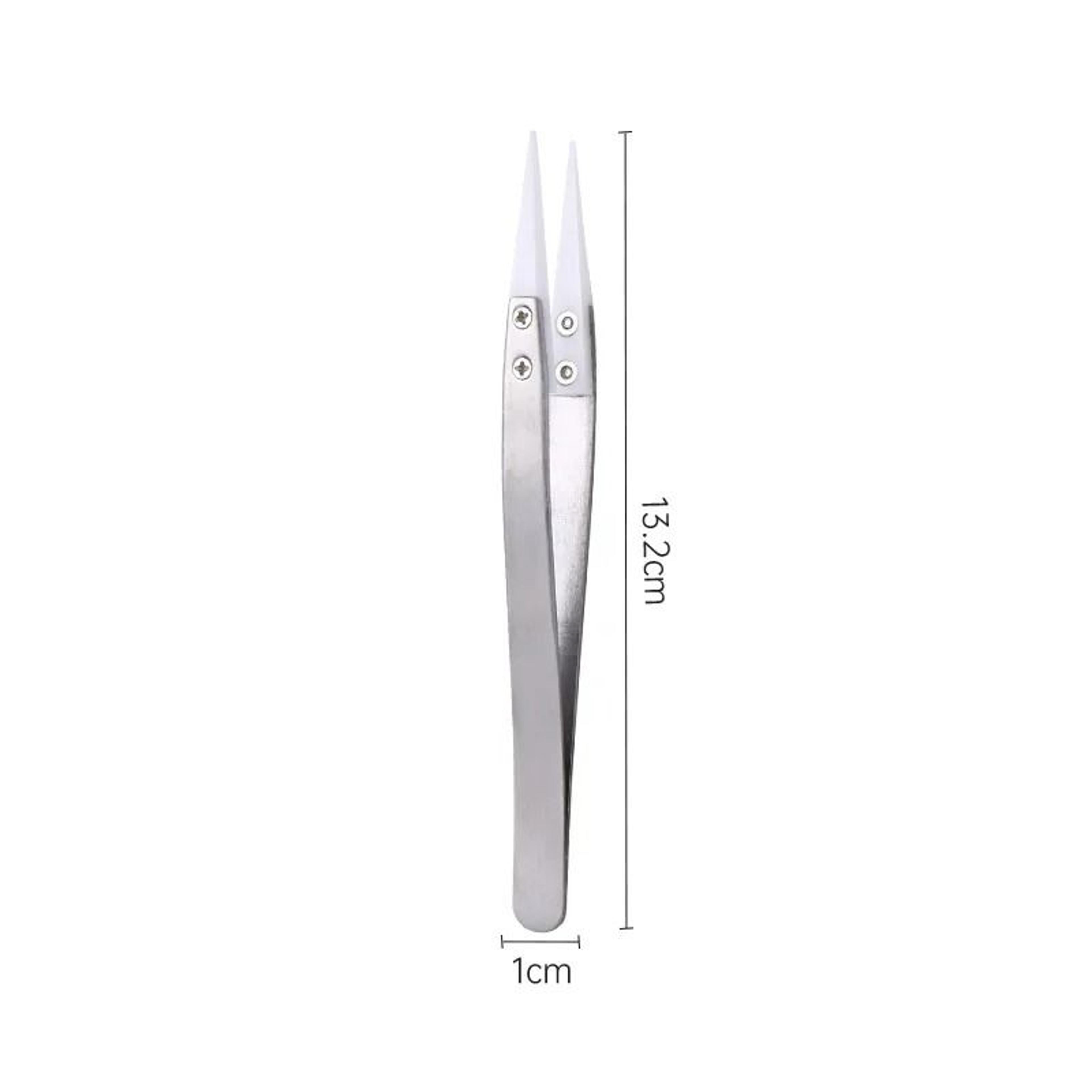 CeramicTipped Stainless Steel HeatResistant Tweezers 5