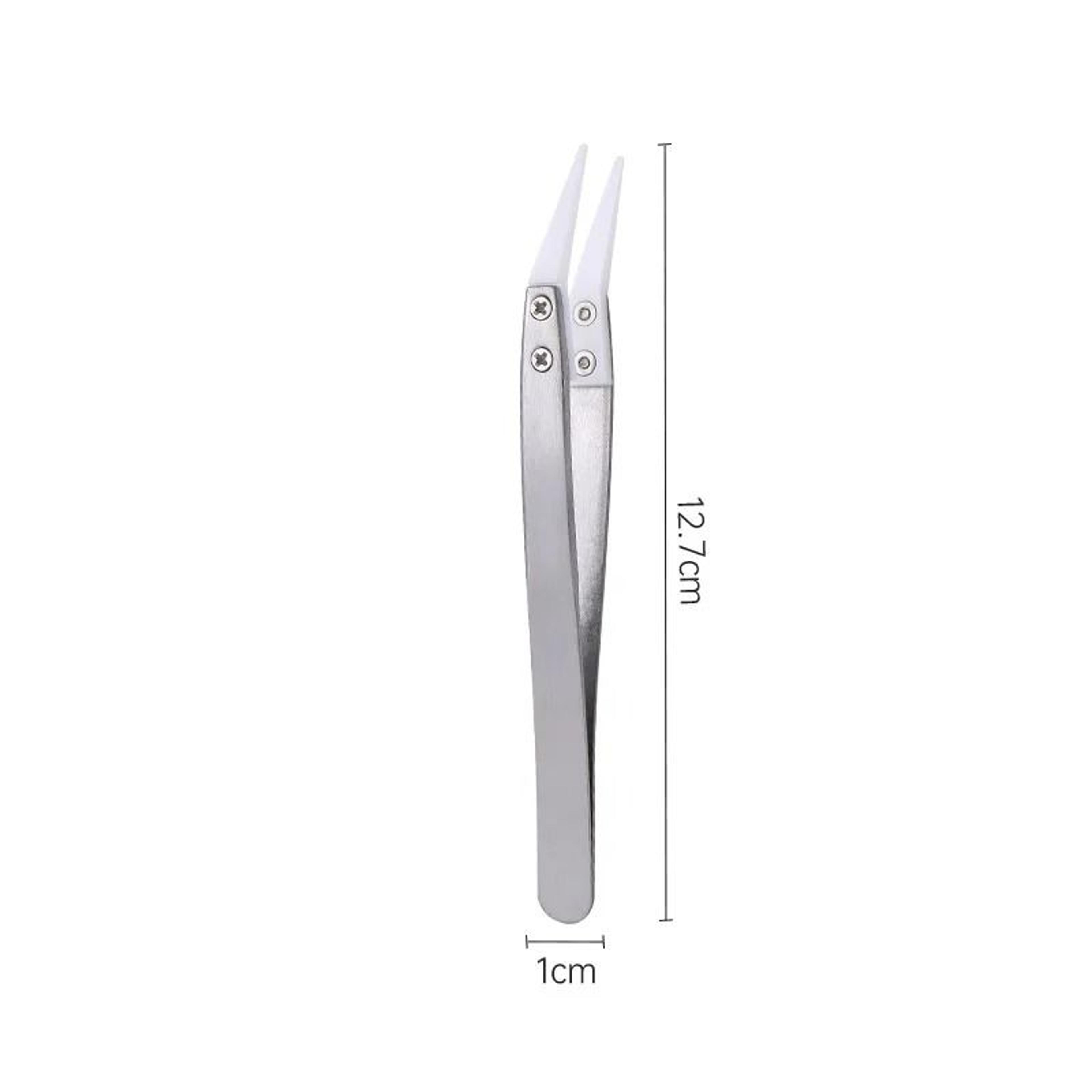 CeramicTipped Stainless Steel HeatResistant Tweezers 6