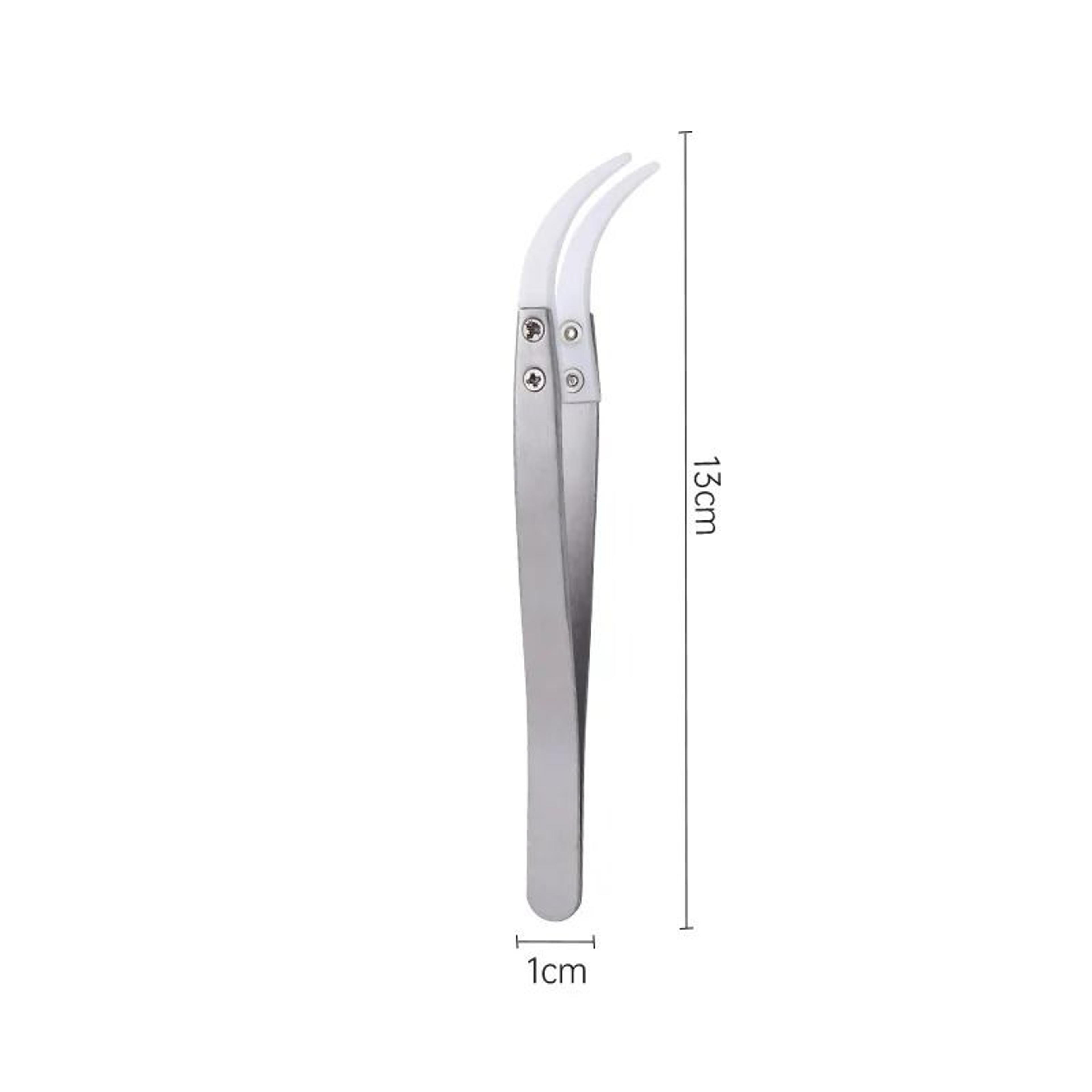 CeramicTipped Stainless Steel HeatResistant Tweezers 7