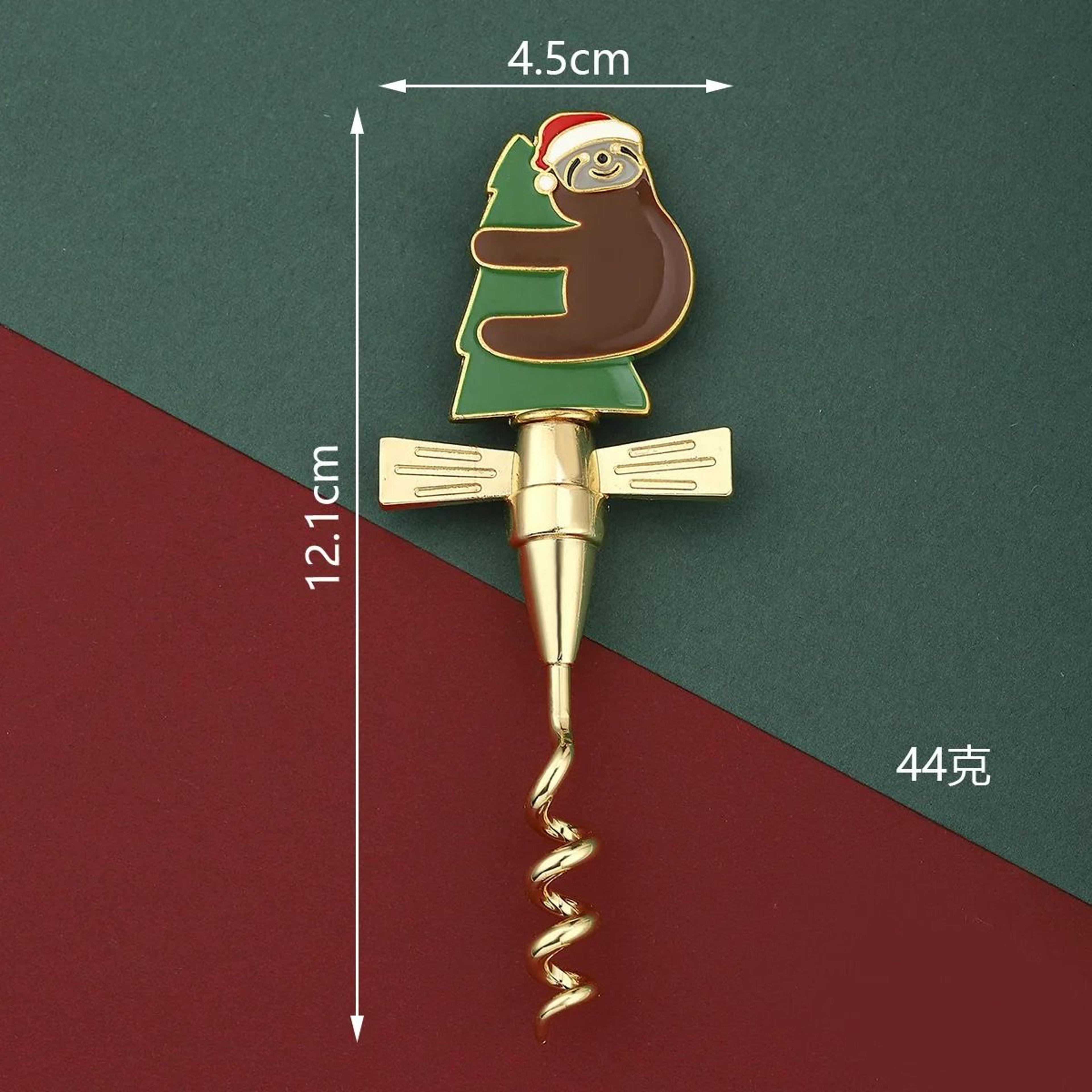 Christmas Festive Bear  Puppy Wine Bottle Opener Corkscrew 10