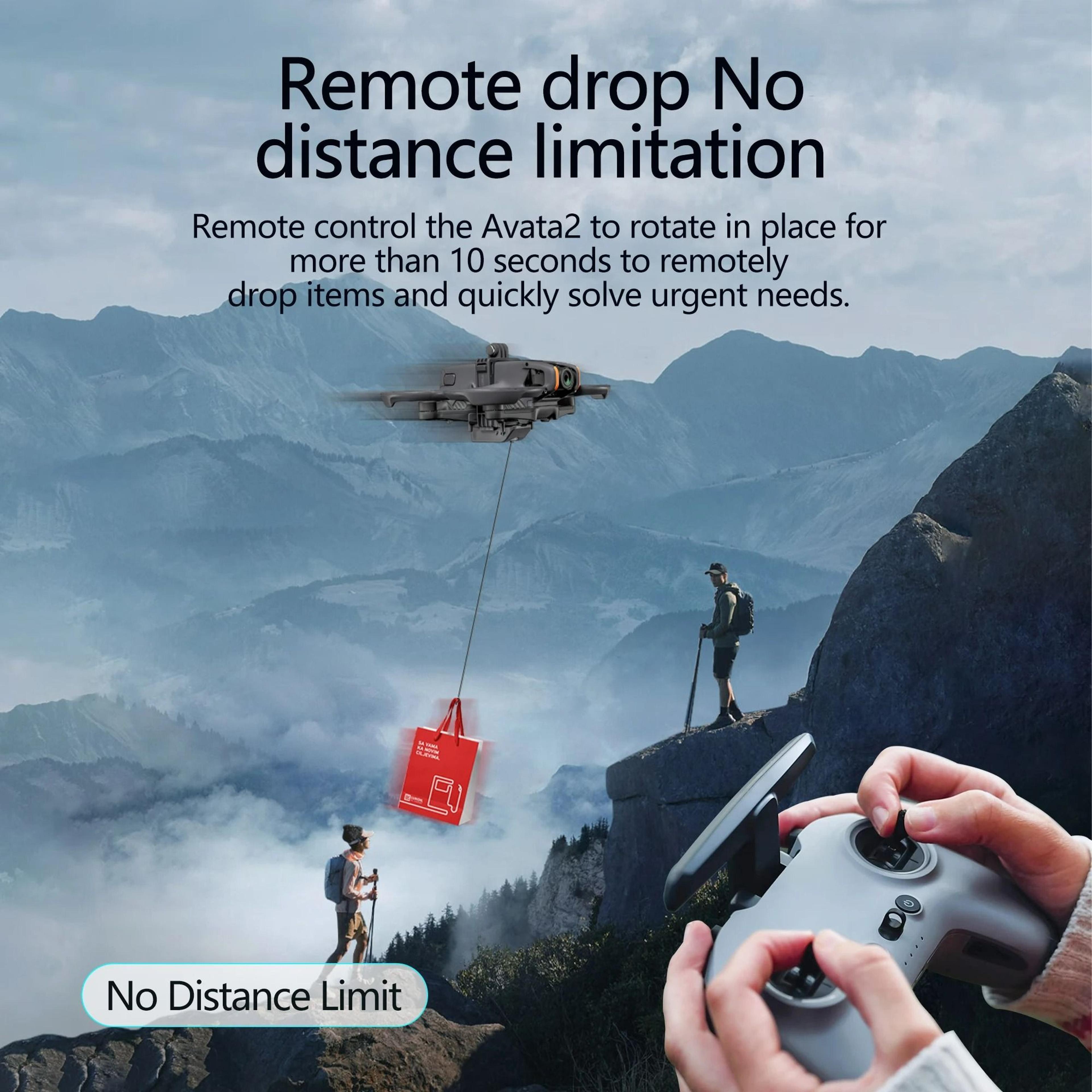 Payload Airdrop System  Release Thrower Device For DJI Avata 2 5