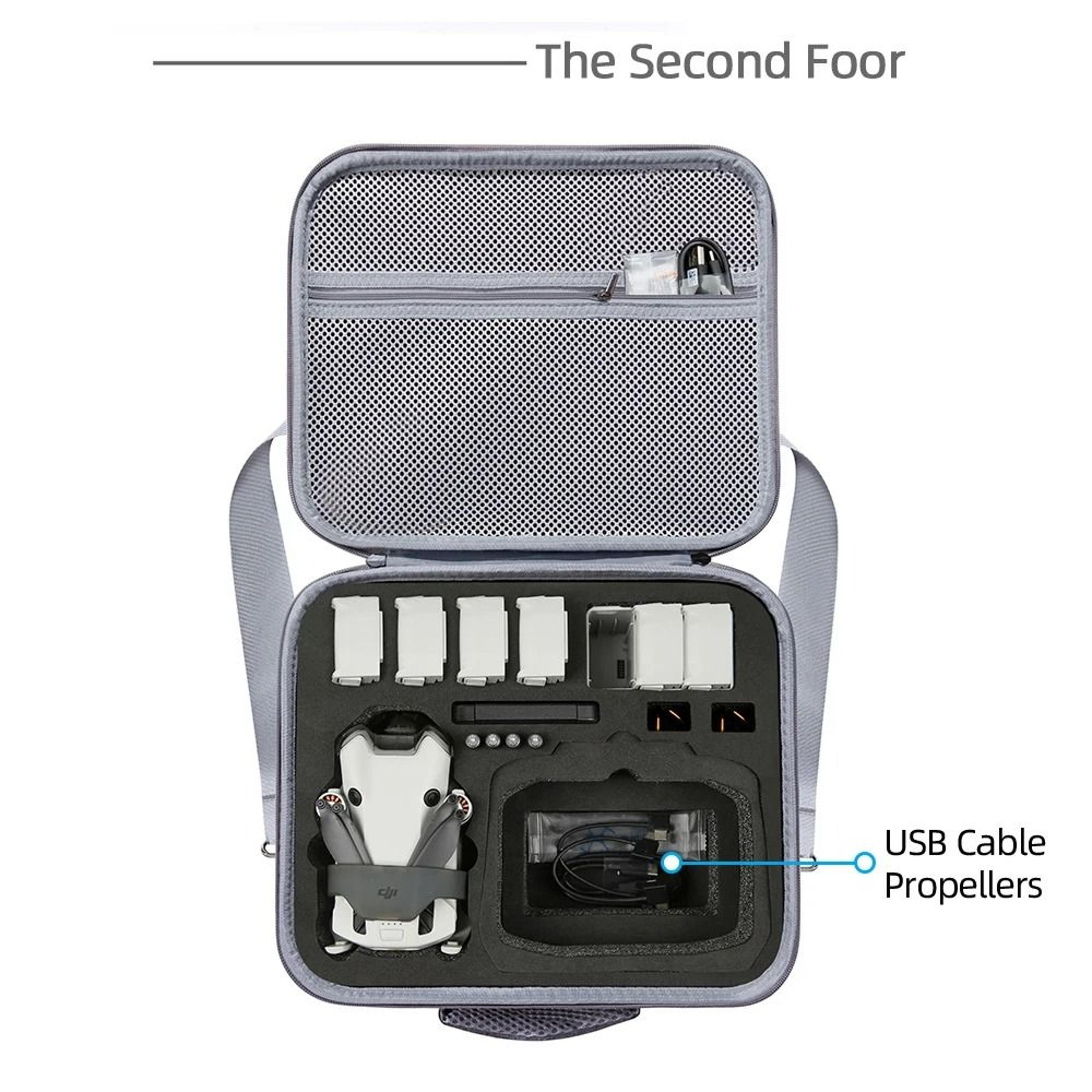 Portable Hard Shell Travel Carrying Case  Shoulder Bag For DJI Mini 4 Pro 3