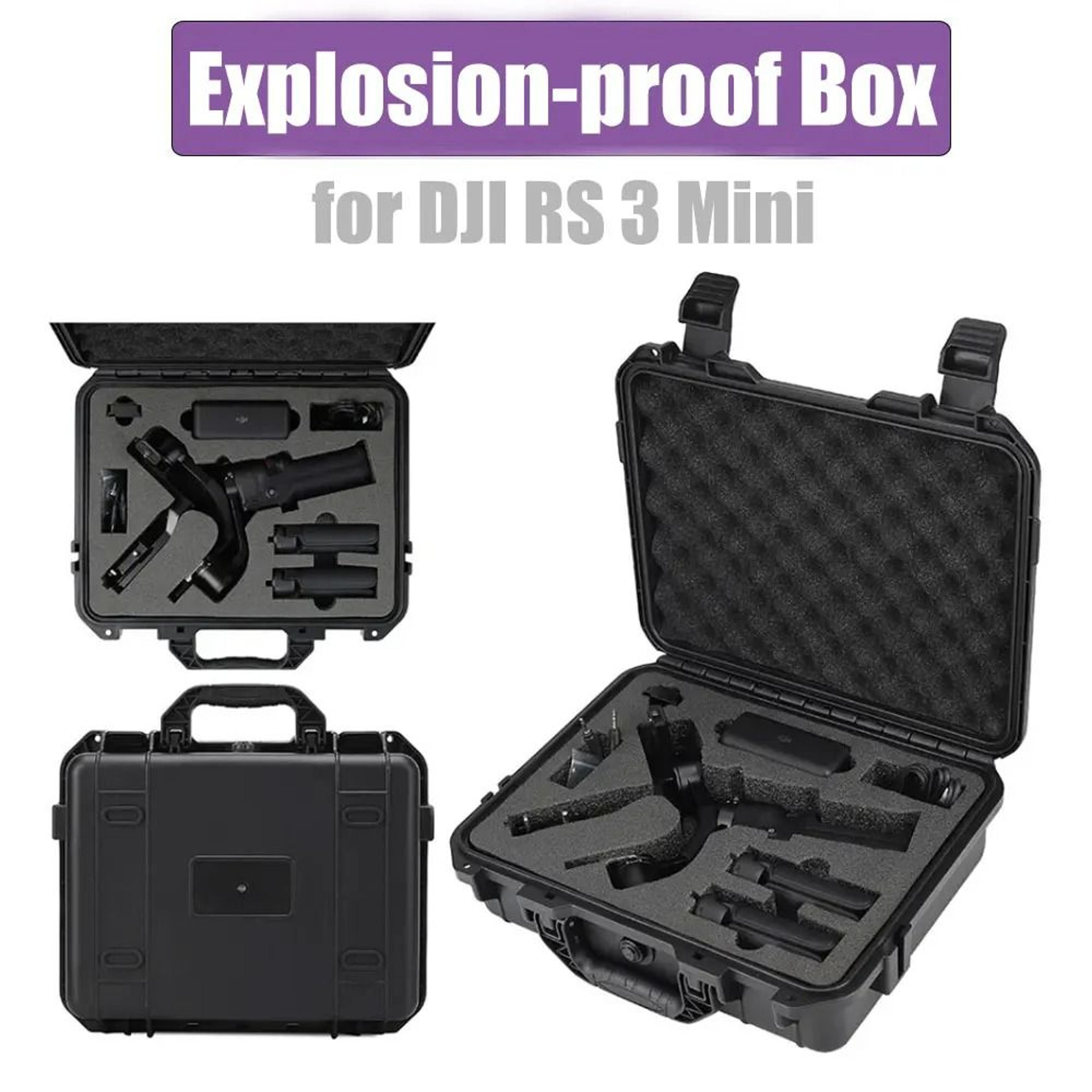 ExplosionProof Waterproof Hard Safety Carrying Case For DJI RS 3 Mini 1