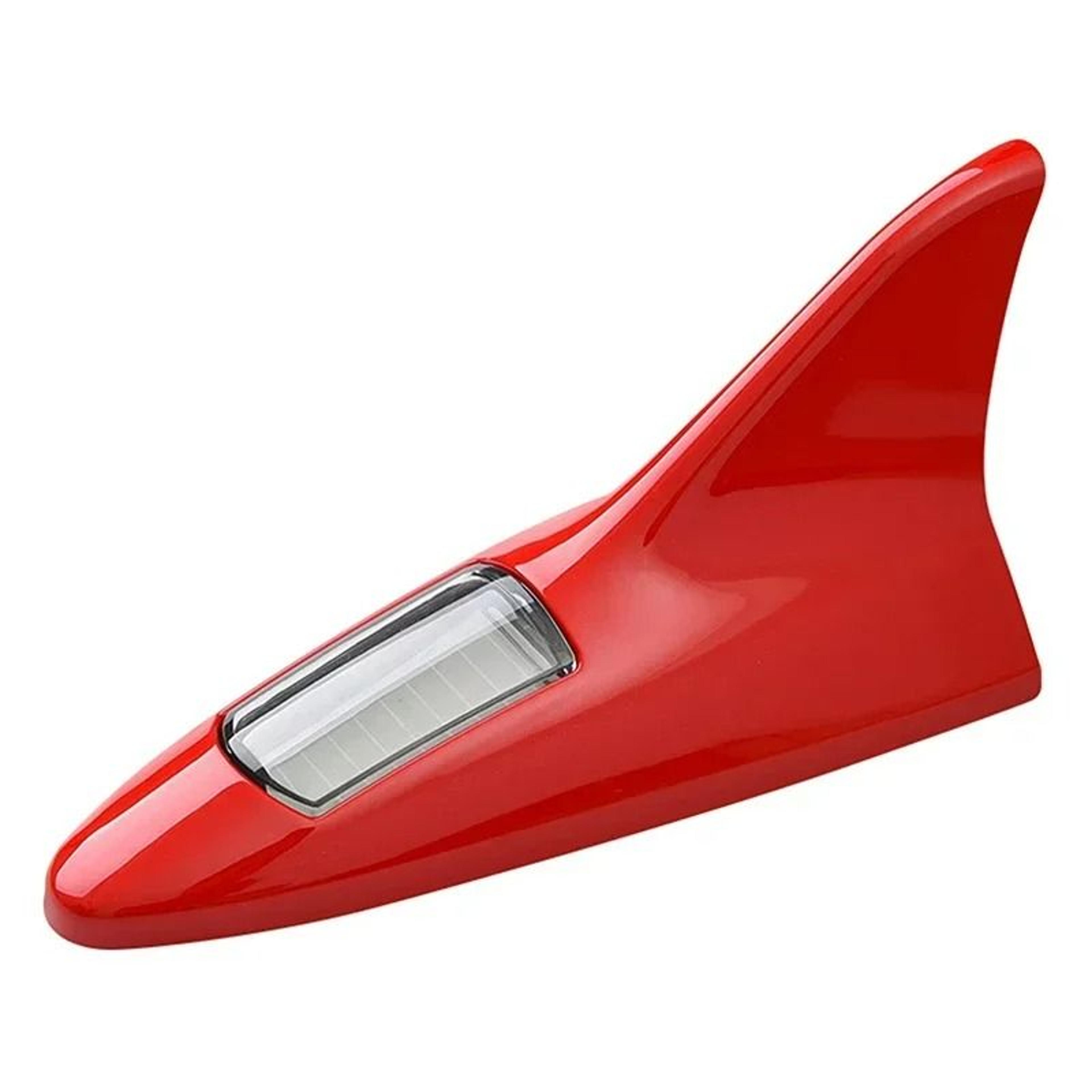 Universal Solar LED Lighted Car Shark Fin Antenna  Roof Tail Warning Light 3