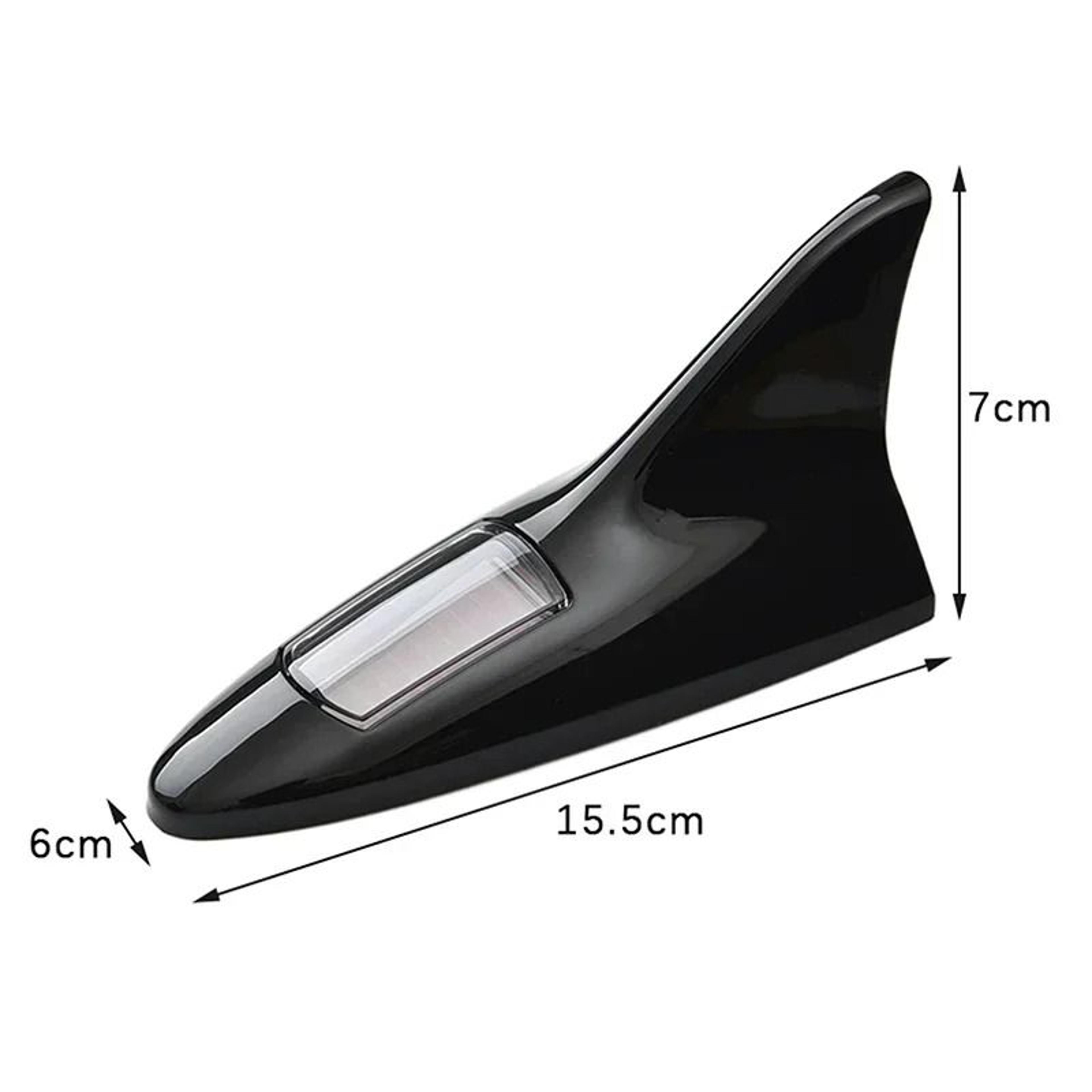 Universal Solar LED Lighted Car Shark Fin Antenna  Roof Tail Warning Light 5