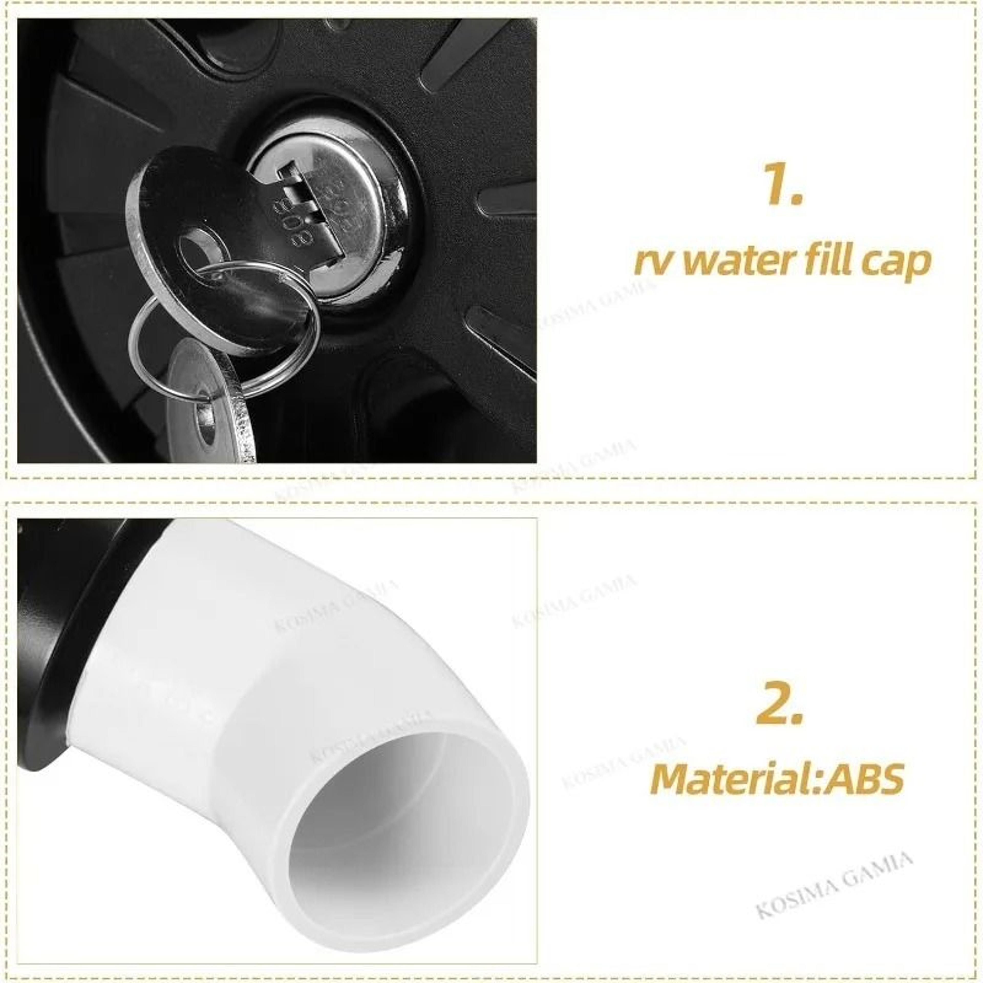Keyed Lock RV Gravity Water Fill Inlet Hatch For Campers  Caravans 3