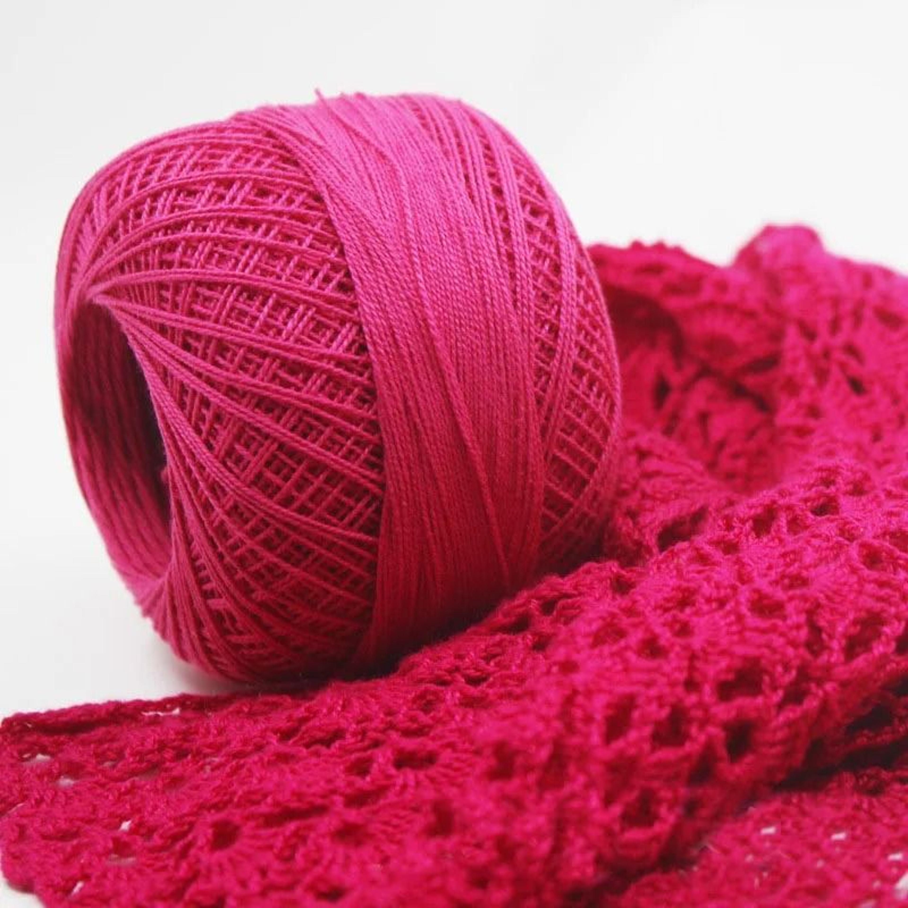 011 Lb Colorful 2Ply Cotton Thin Lace Crochet Yarn 2