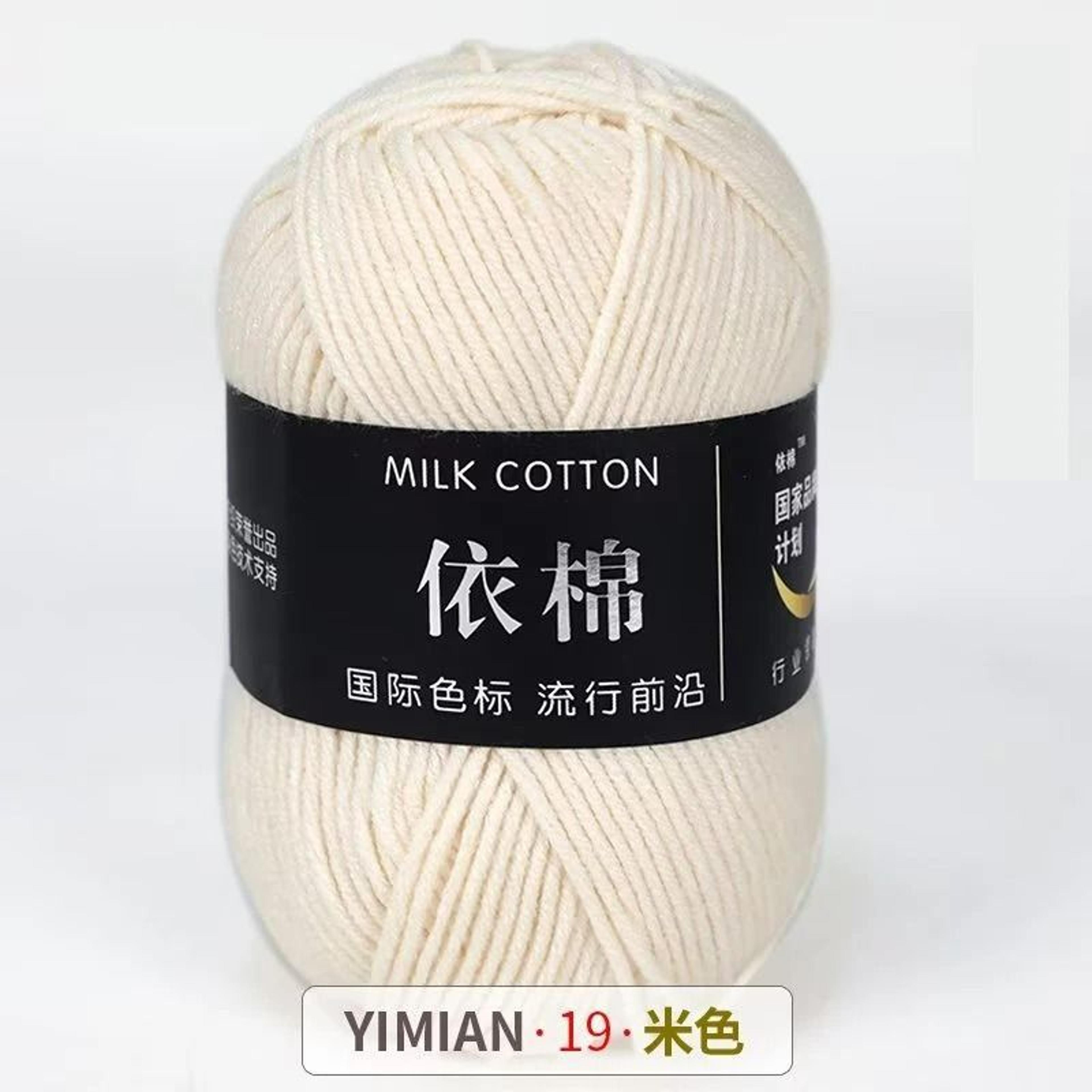 011 Lb Soft Milk Cotton  Acrylic Knitting Yarn Ball 18
