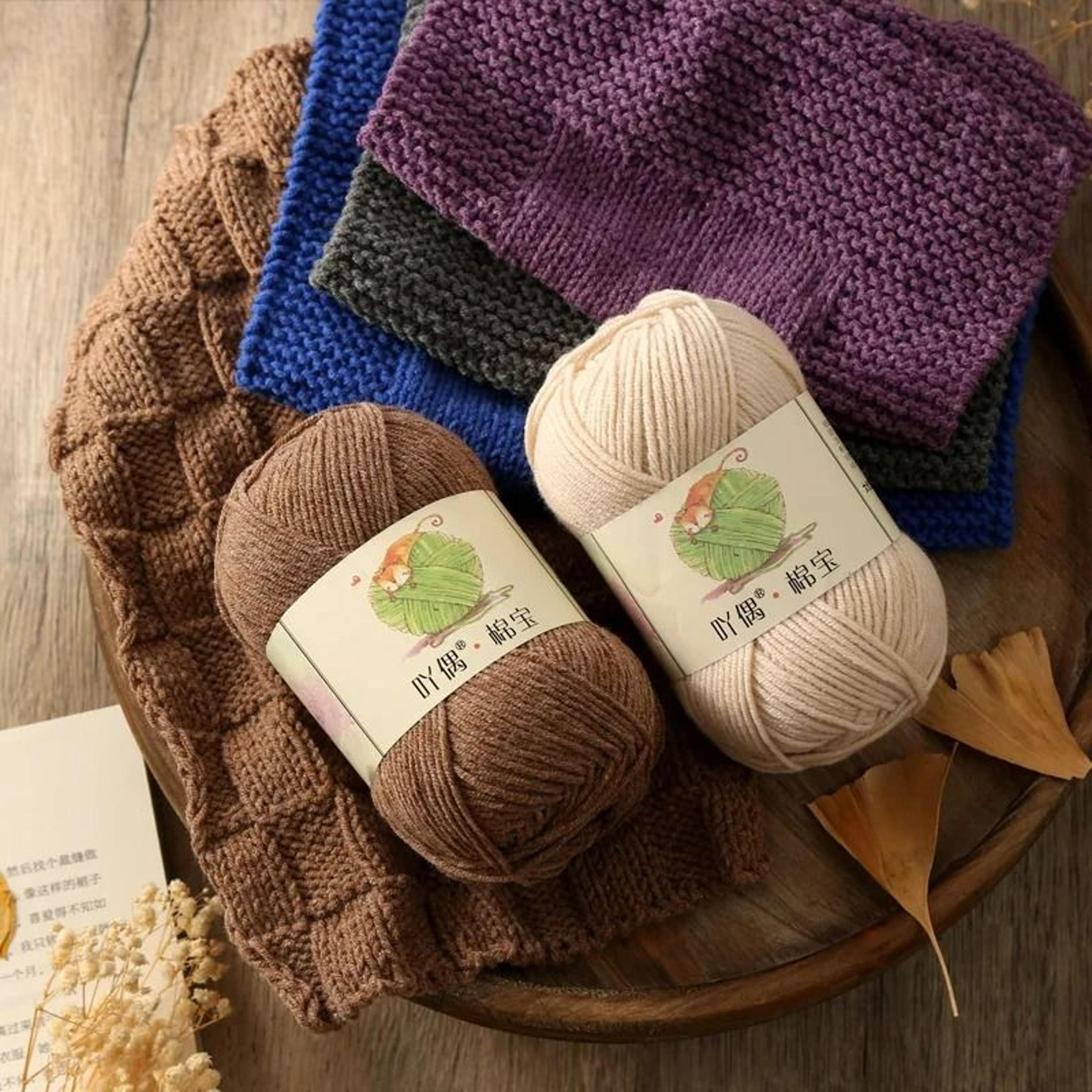 009 Lb CottonAcrylic Blend HandKnitting Yarn 1