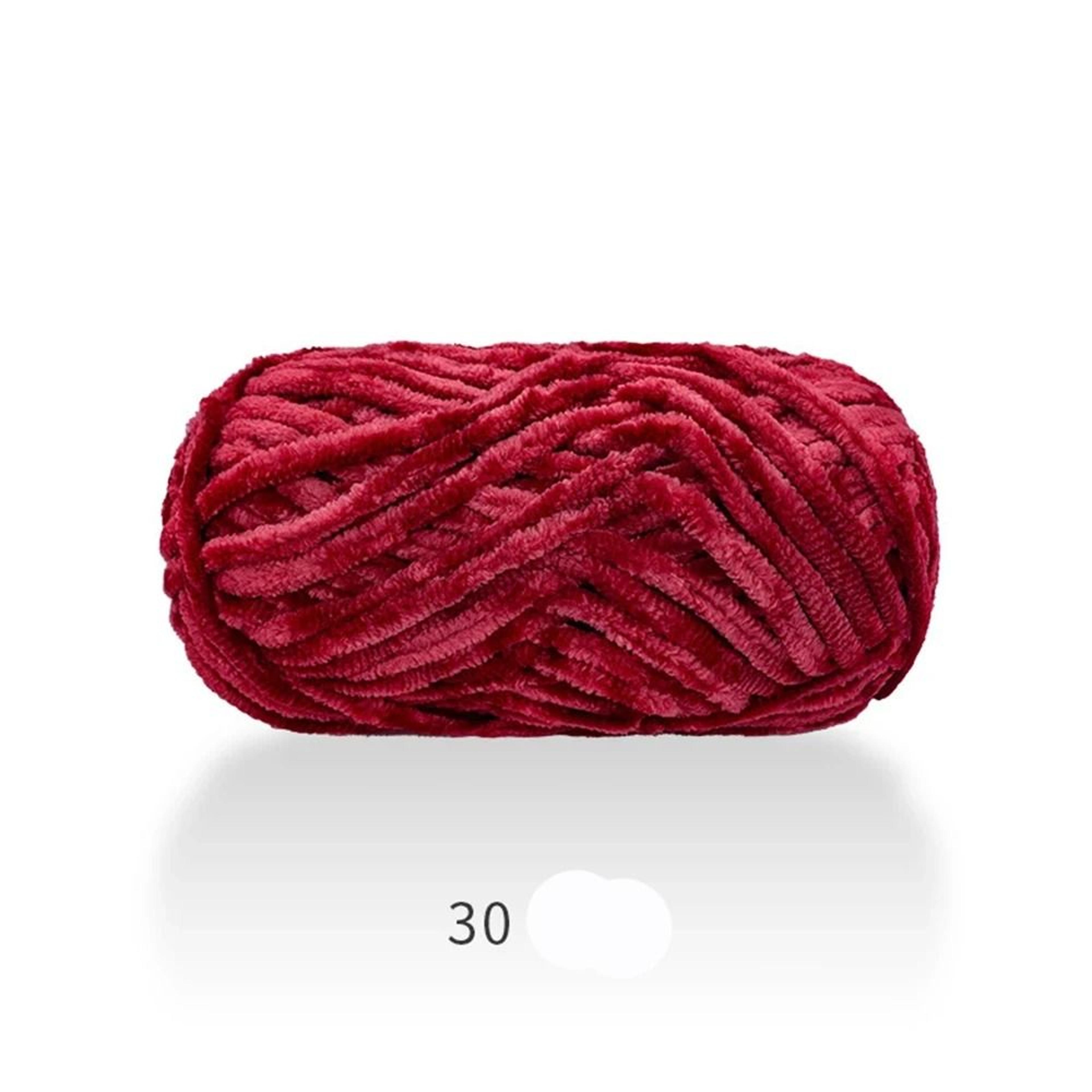 87Yard Thick Chenille Velvet Knitting  Crochet Yarn 9