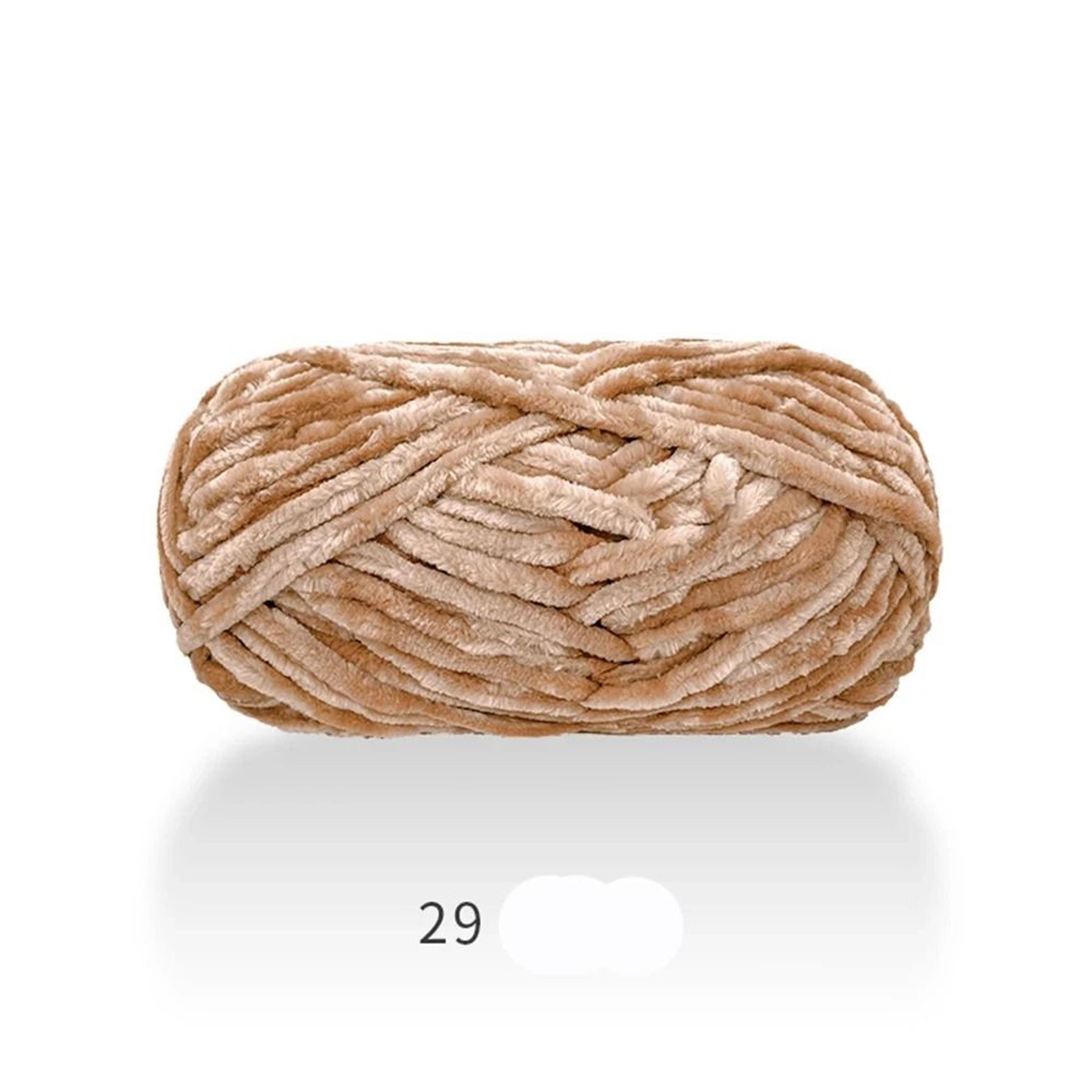 87Yard Thick Chenille Velvet Knitting  Crochet Yarn 10