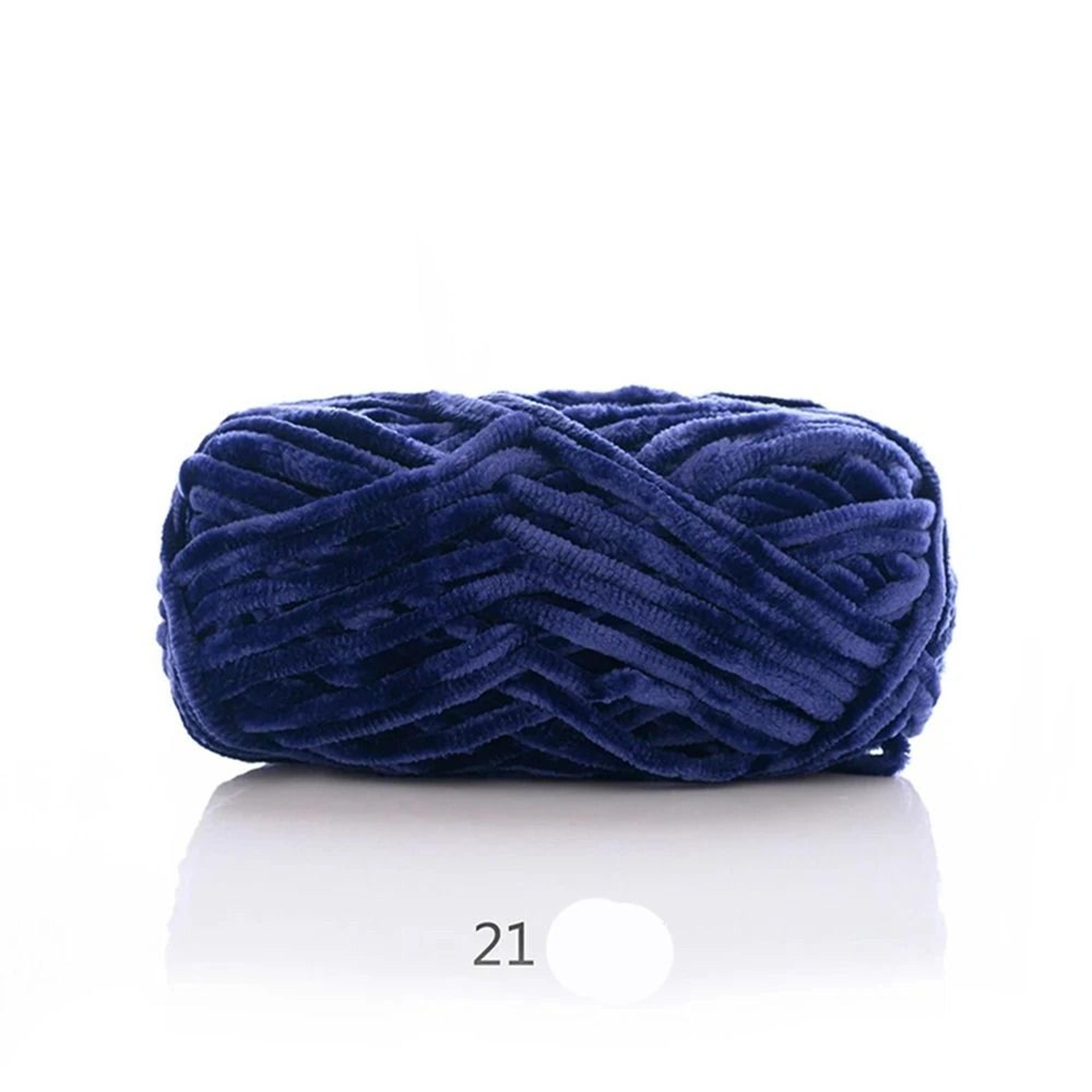 87Yard Thick Chenille Velvet Knitting  Crochet Yarn 16