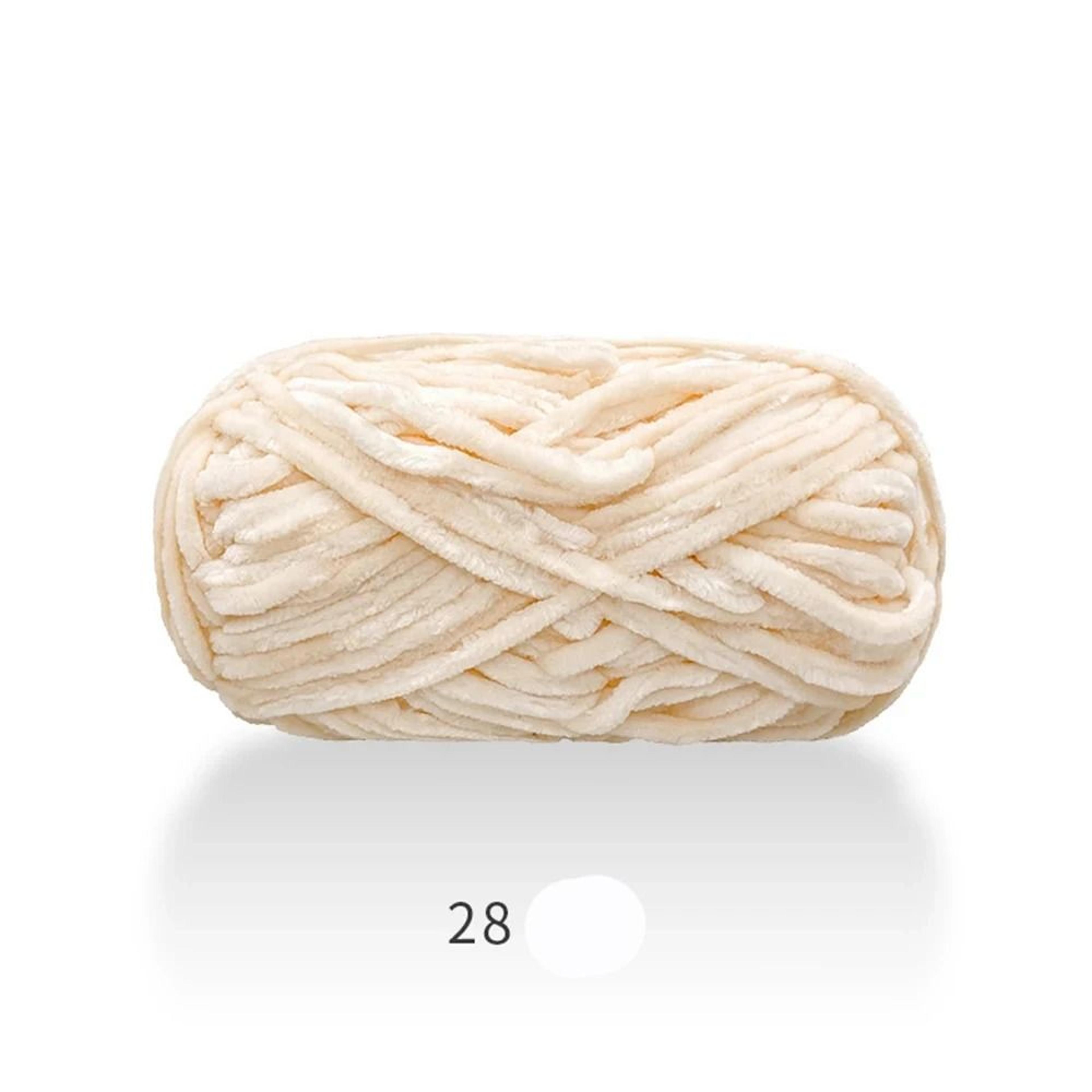 87Yard Thick Chenille Velvet Knitting  Crochet Yarn 18