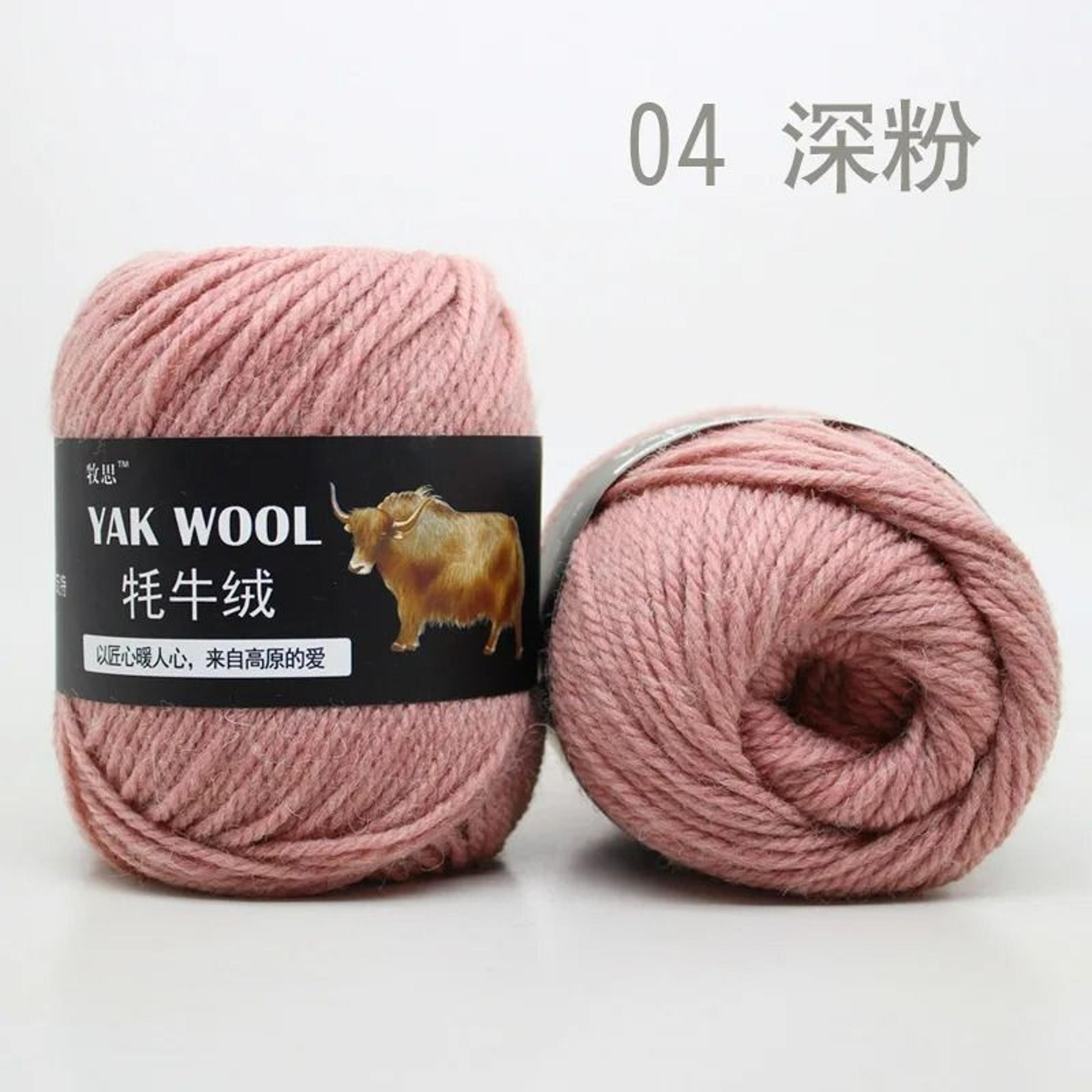 022 Lb Premium Yak Hair  Wool Blend HandKnitting Yarn 9