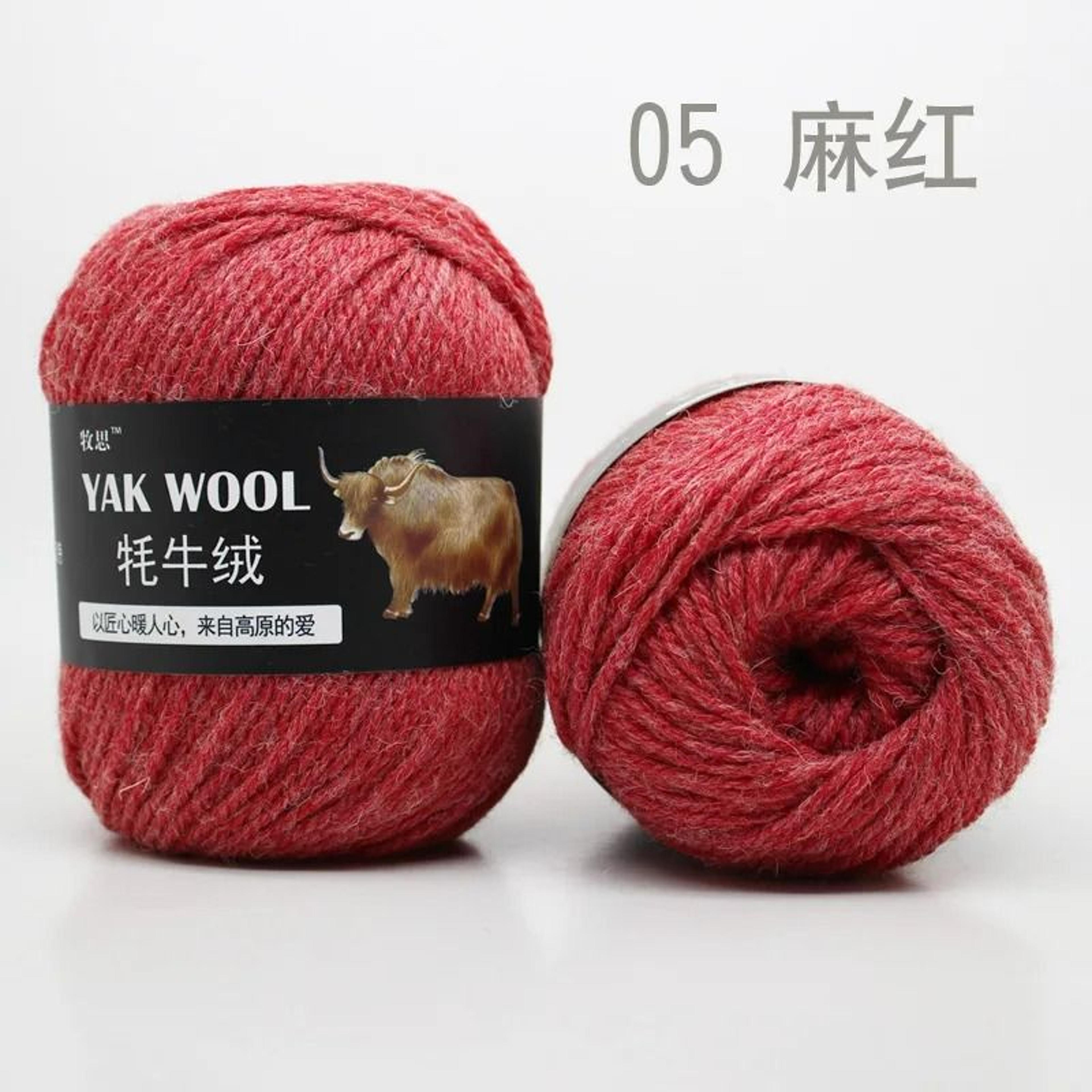 022 Lb Premium Yak Hair  Wool Blend HandKnitting Yarn 10