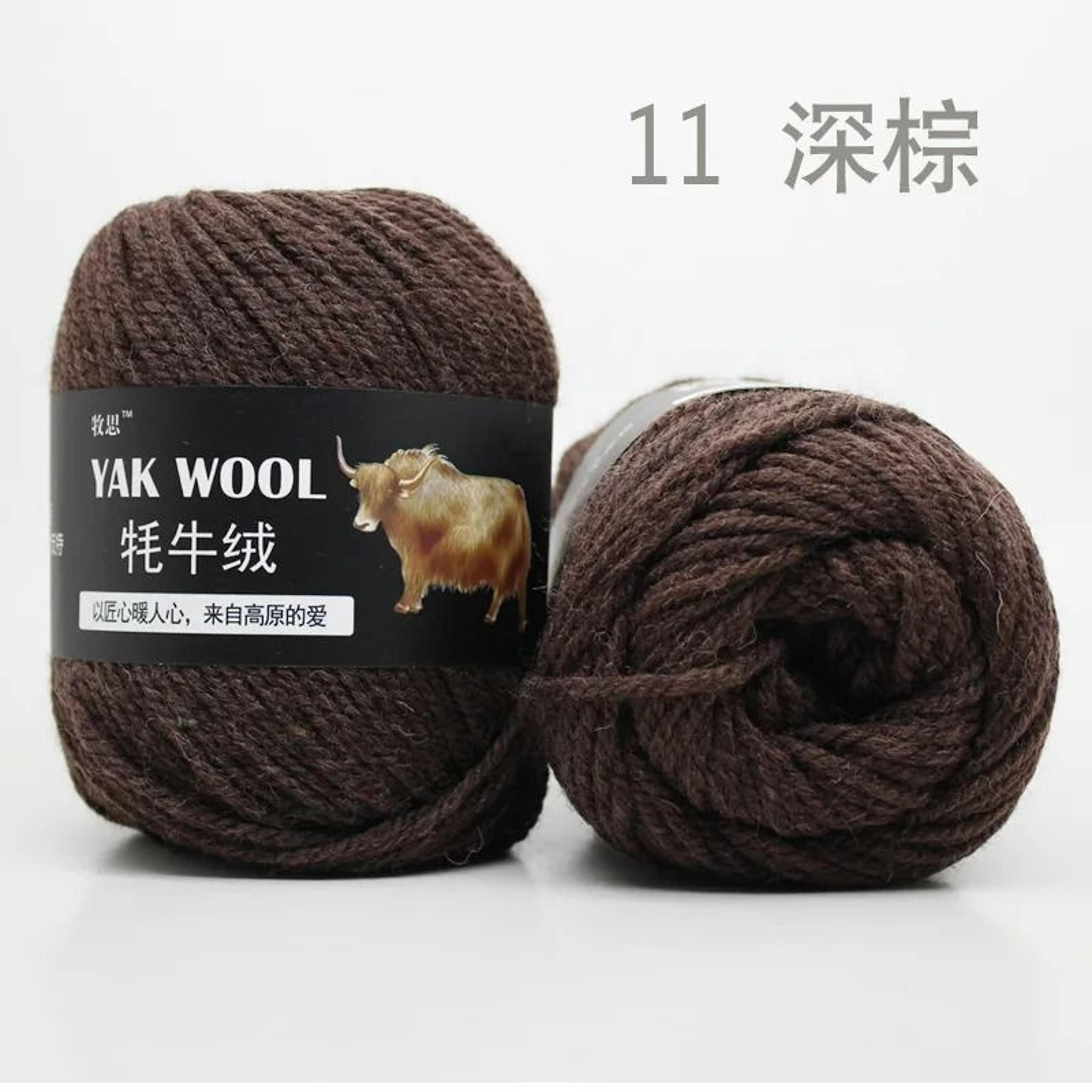 022 Lb Premium Yak Hair  Wool Blend HandKnitting Yarn 16