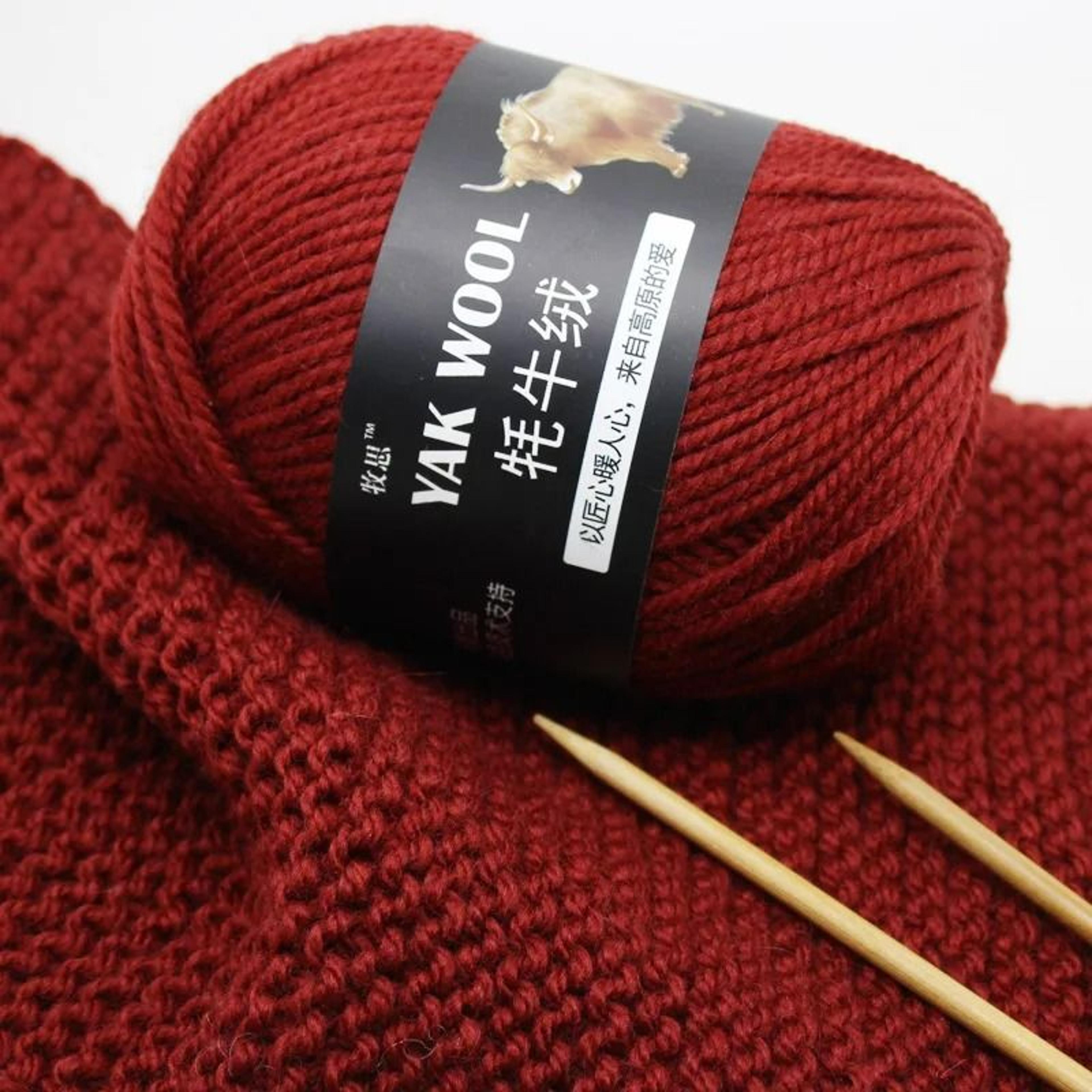 022 Lb Premium Yak Hair  Wool Blend HandKnitting Yarn 1