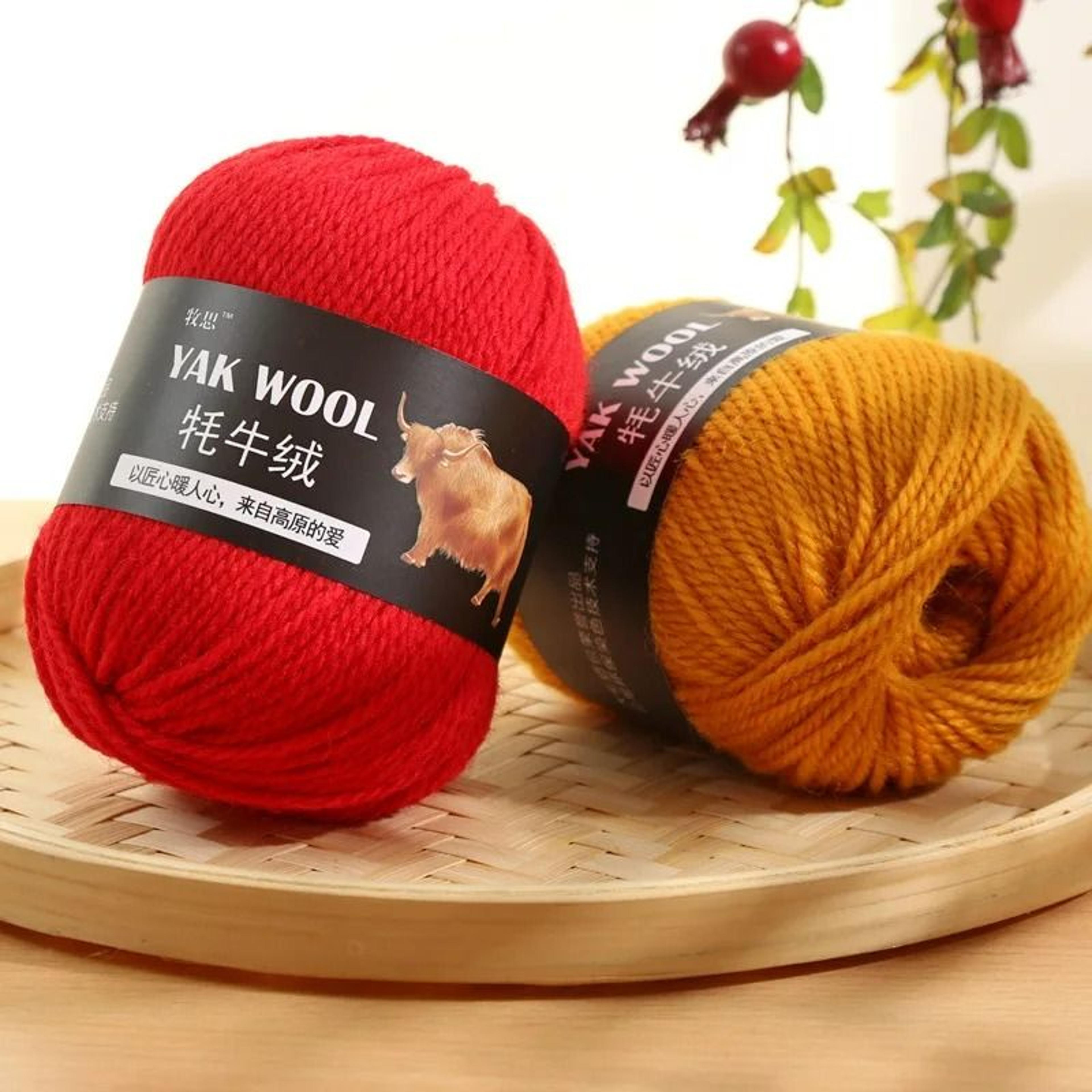 022 Lb Premium Yak Hair  Wool Blend HandKnitting Yarn 2