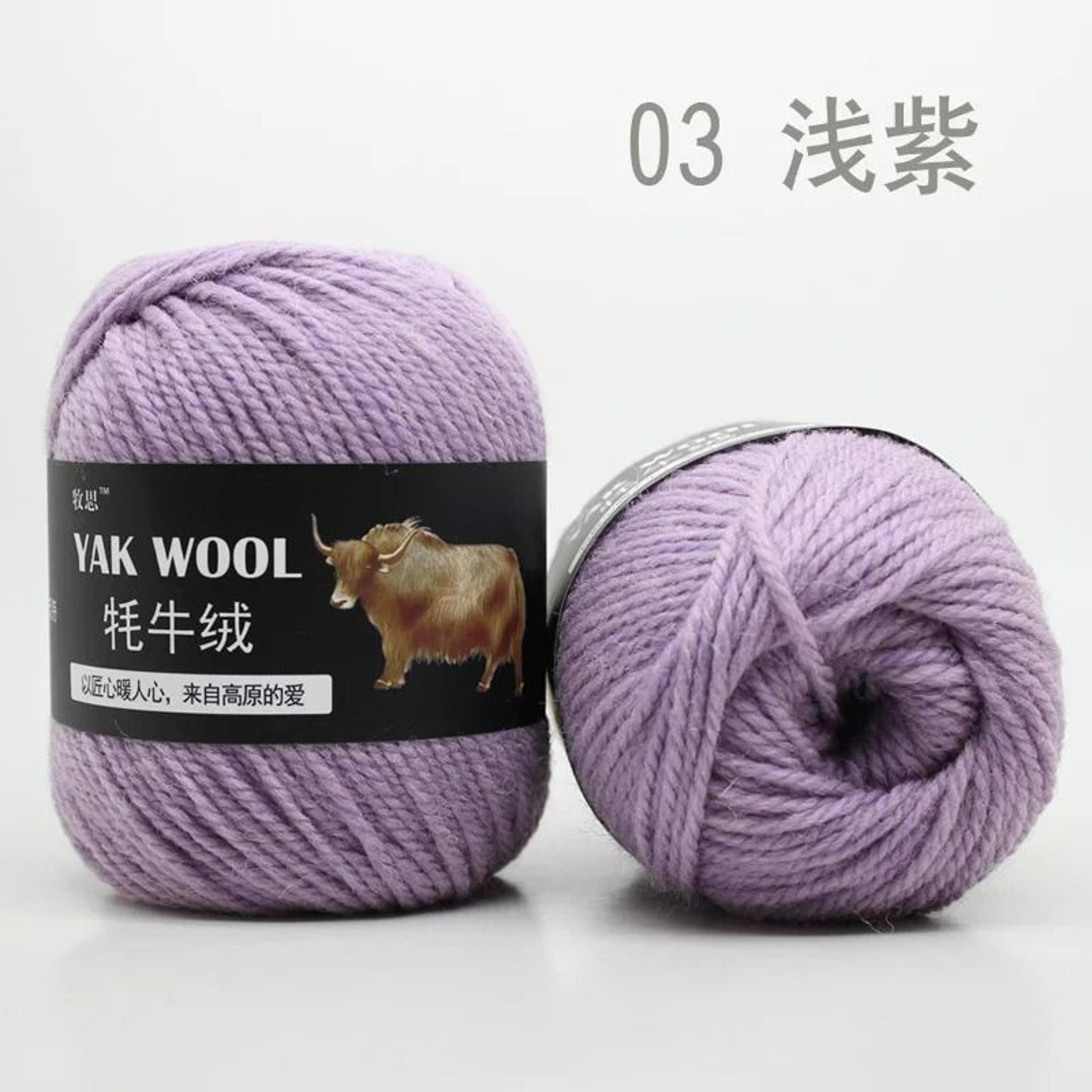 022 Lb Premium Yak Hair  Wool Blend HandKnitting Yarn 8