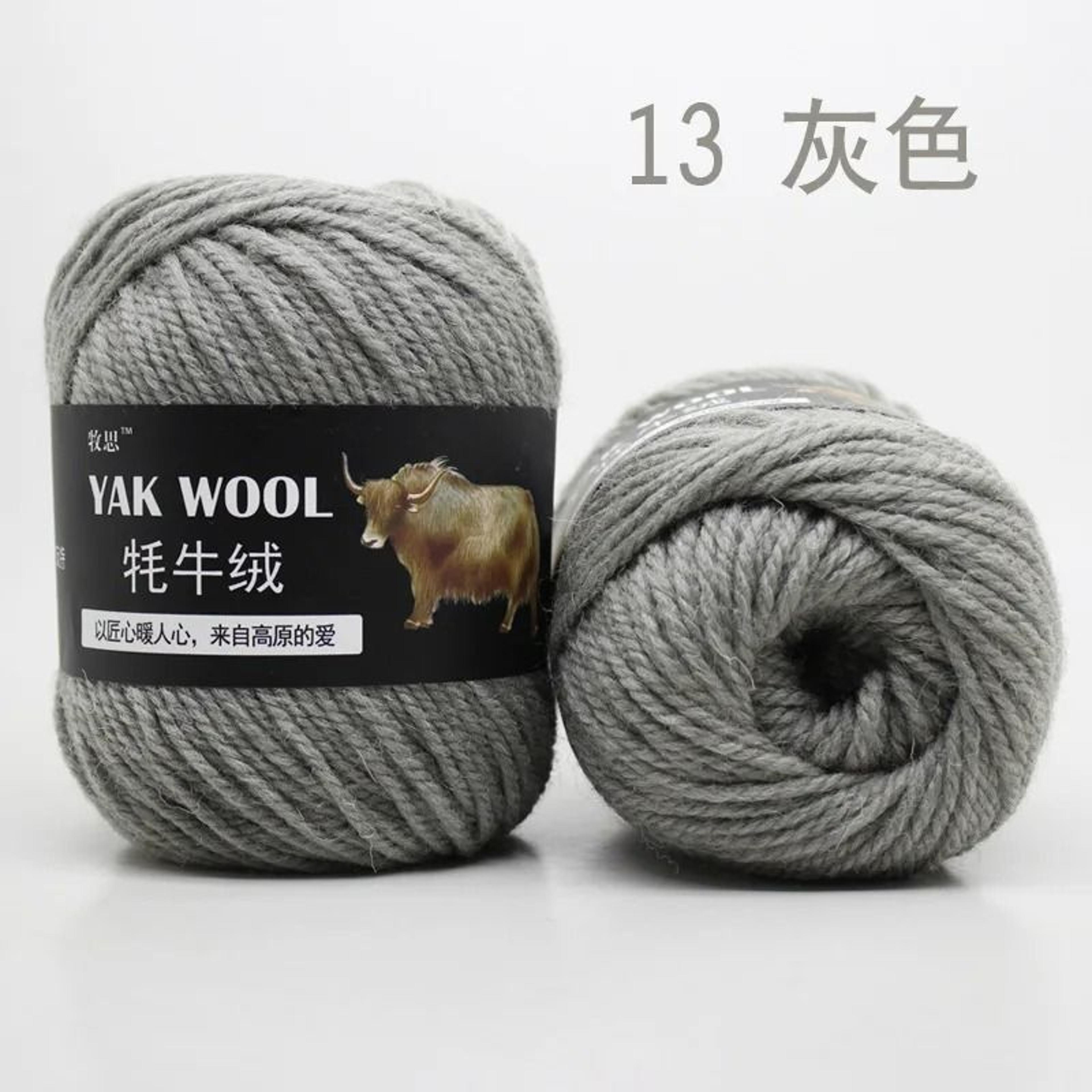 022 Lb Premium Yak Hair  Wool Blend HandKnitting Yarn 18