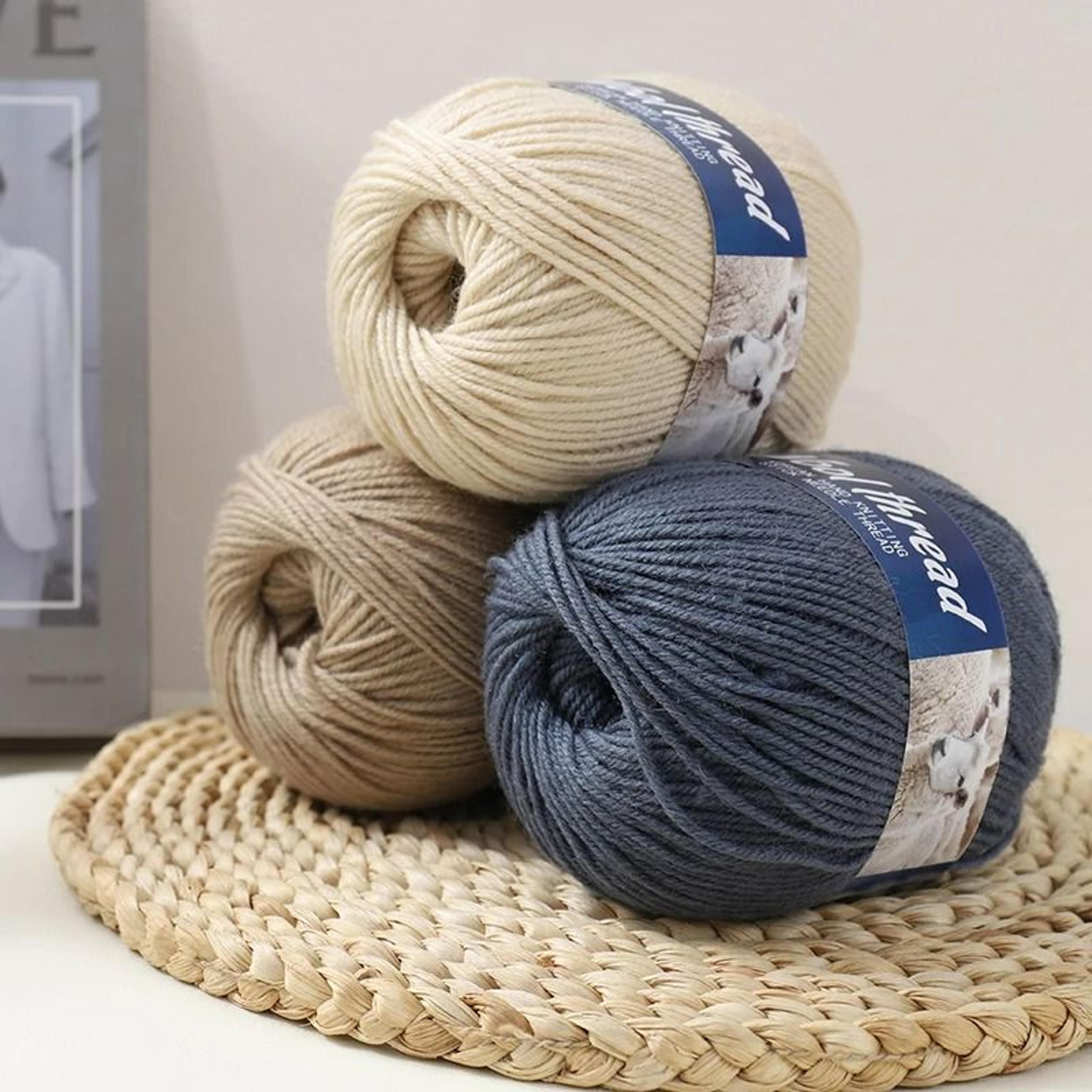 11 Lb Fine Sheep Wool HandKnitting Yarn Set 6 Pieces 2