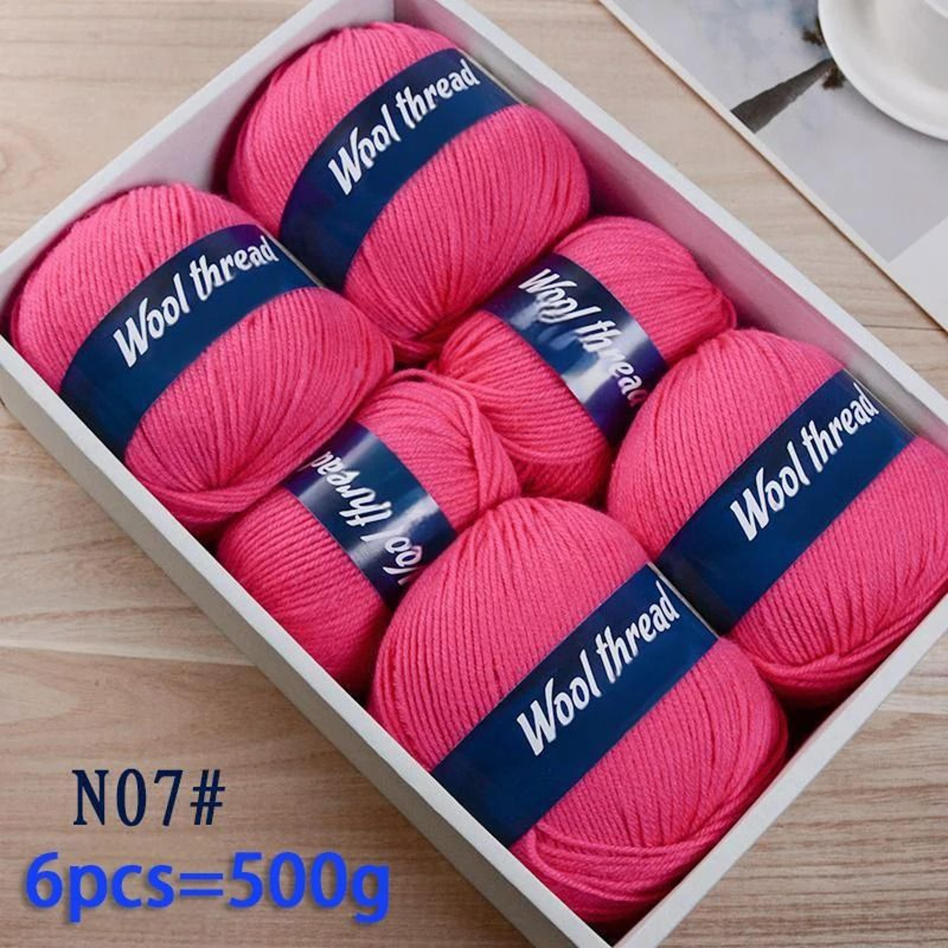 11 Lb Fine Sheep Wool HandKnitting Yarn Set 6 Pieces 9