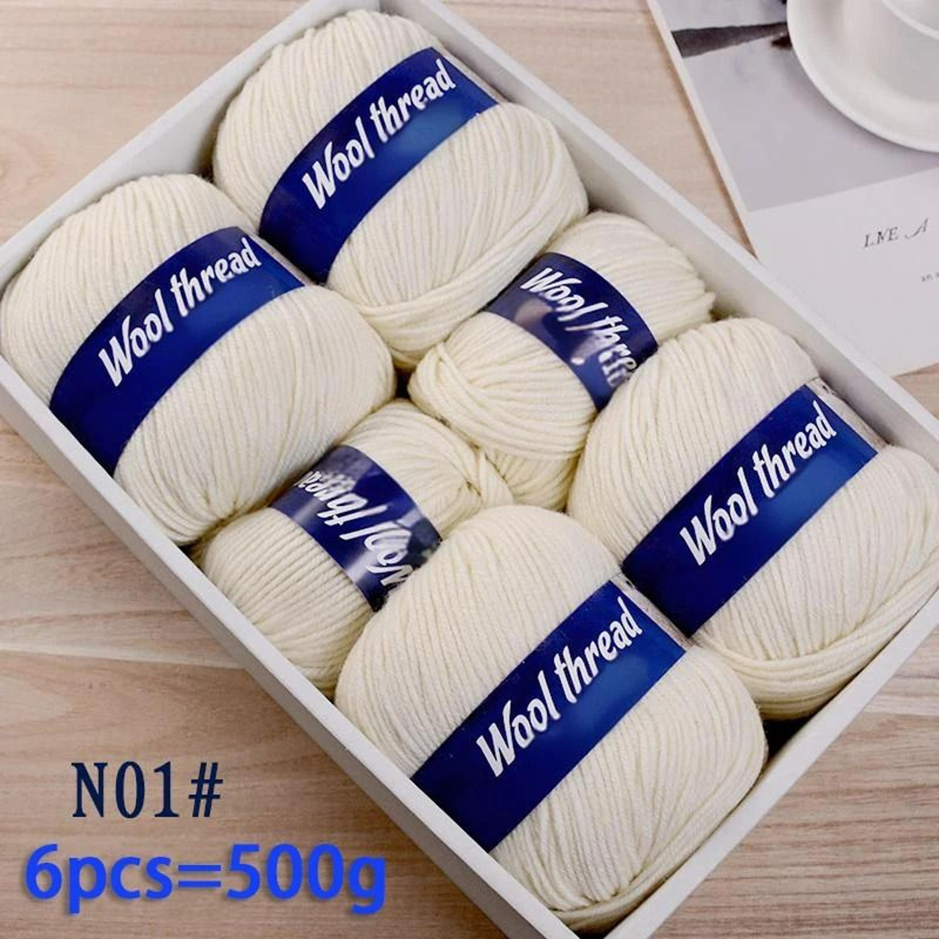 11 Lb Fine Sheep Wool HandKnitting Yarn Set 6 Pieces 5