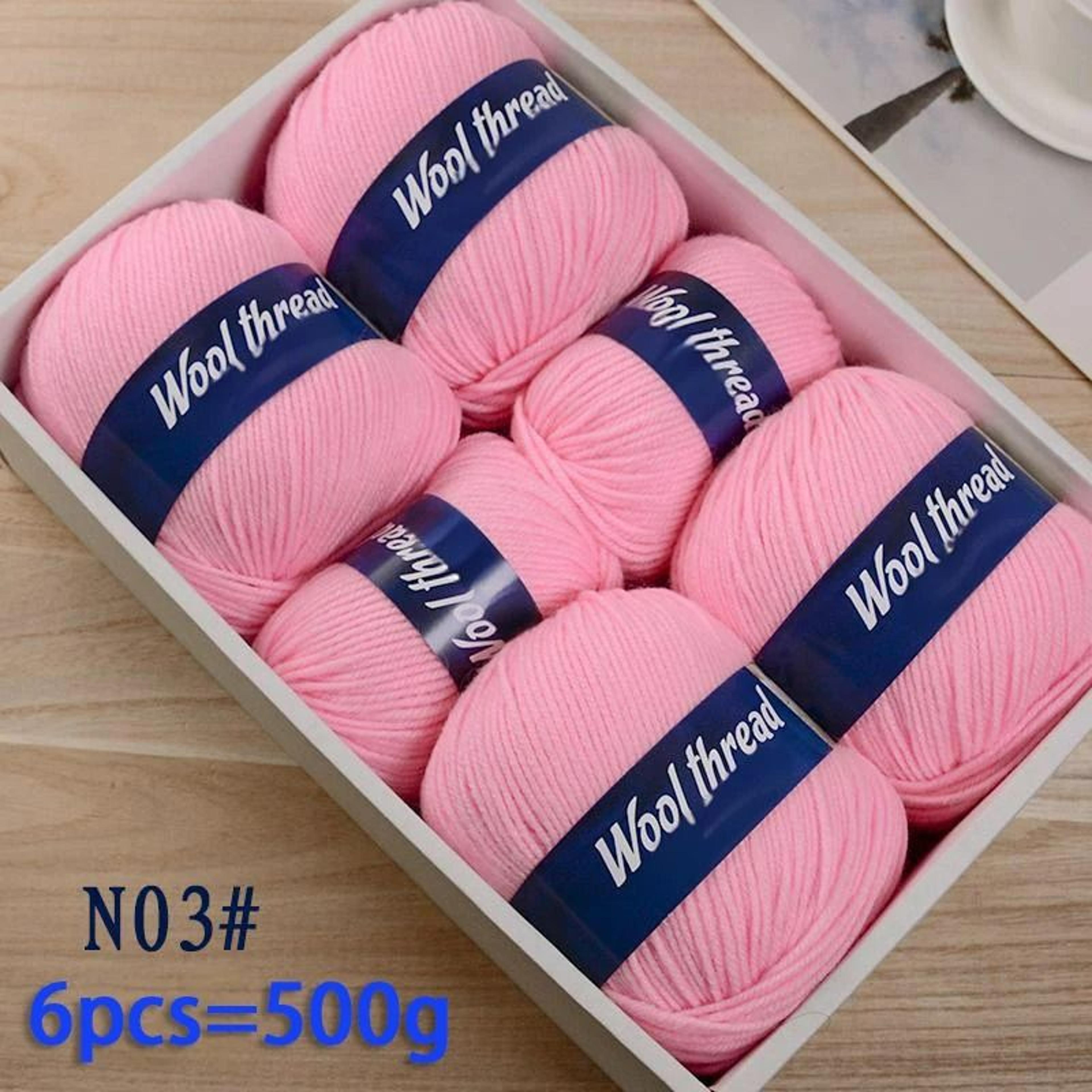 11 Lb Fine Sheep Wool HandKnitting Yarn Set 6 Pieces 7