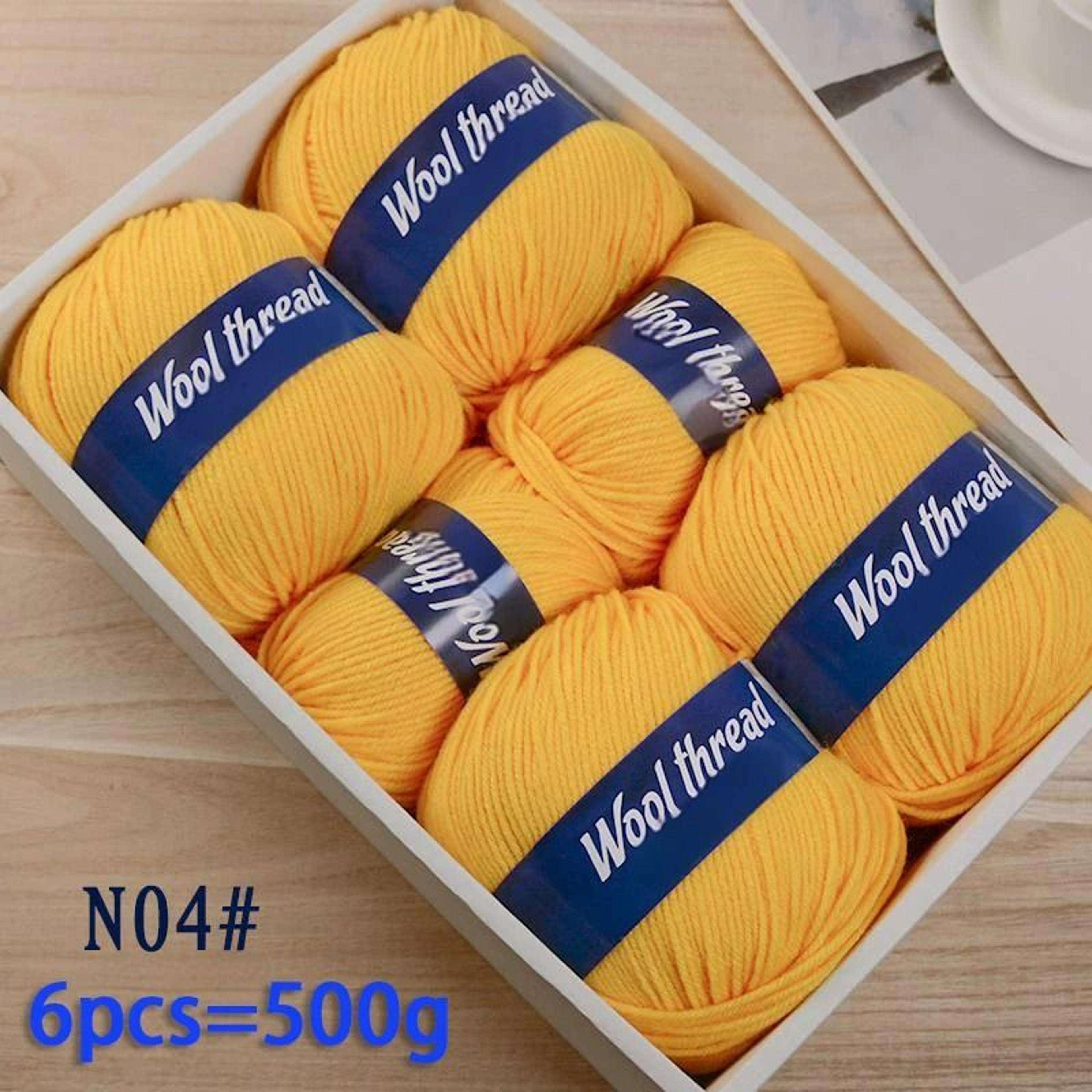 11 Lb Fine Sheep Wool HandKnitting Yarn Set 6 Pieces 8