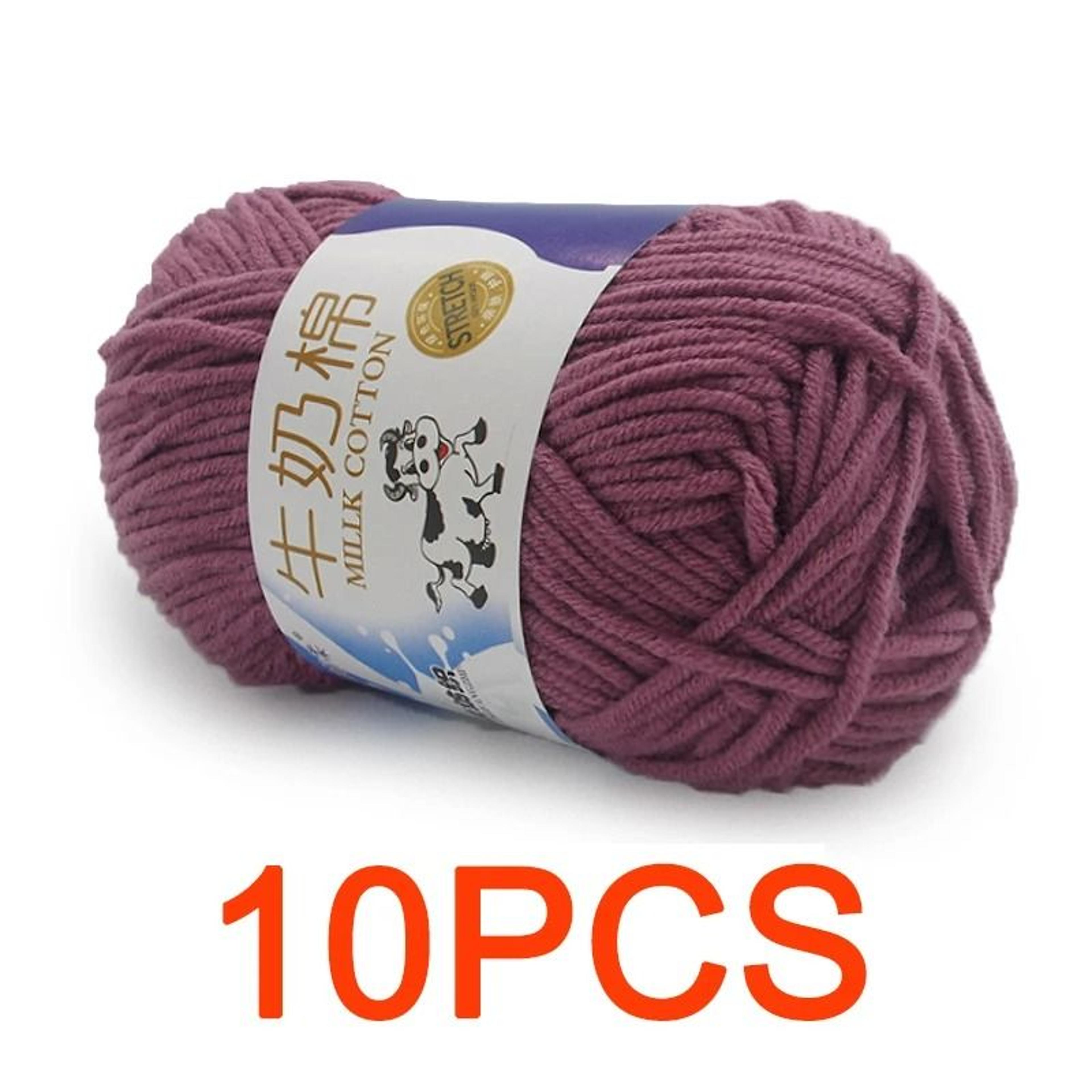 11 Lb Milk Cotton HandKnitting Yarn Set 10 Pieces 10