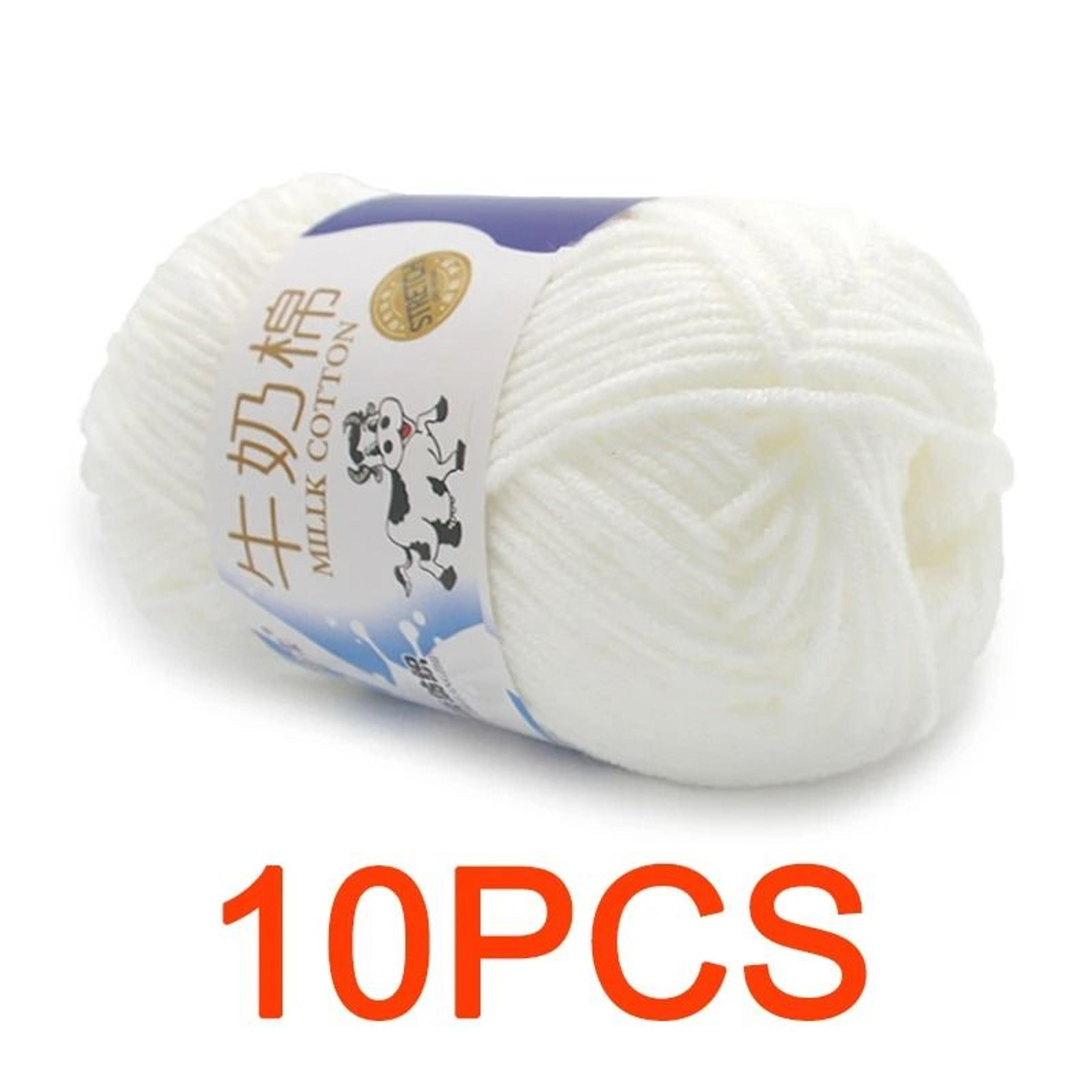 11 Lb Milk Cotton HandKnitting Yarn Set 10 Pieces 5