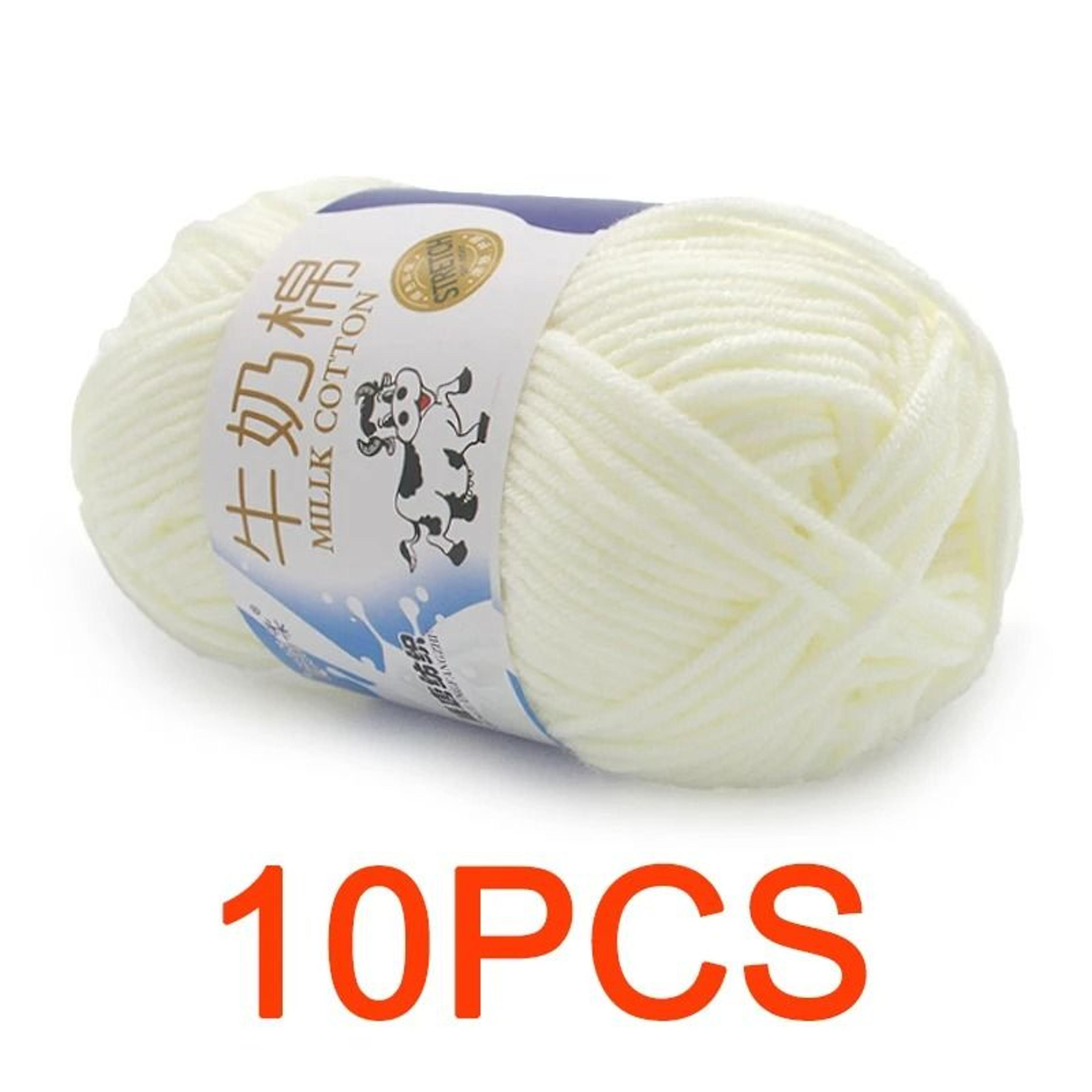 11 Lb Milk Cotton HandKnitting Yarn Set 10 Pieces 13