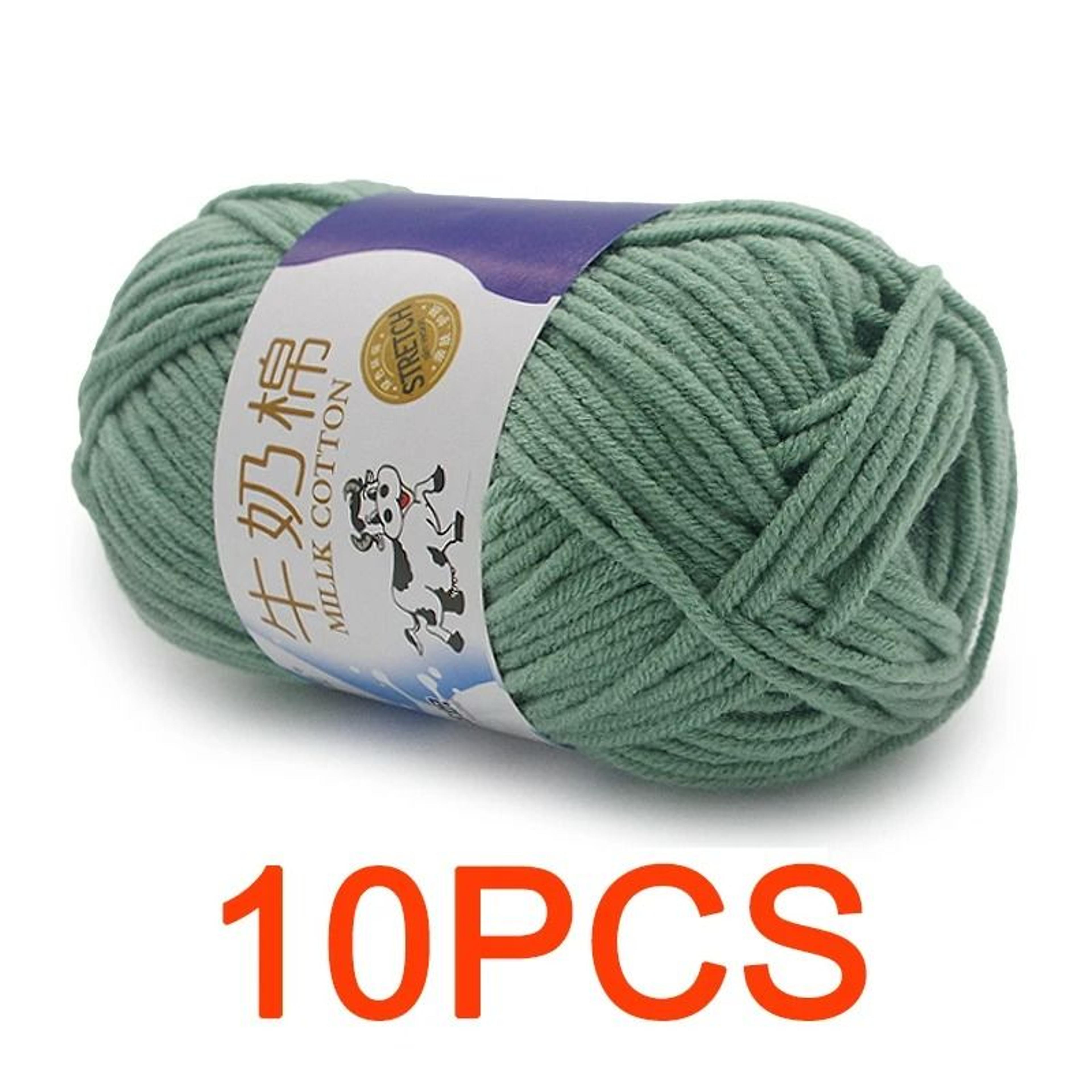 11 Lb Milk Cotton HandKnitting Yarn Set 10 Pieces 16