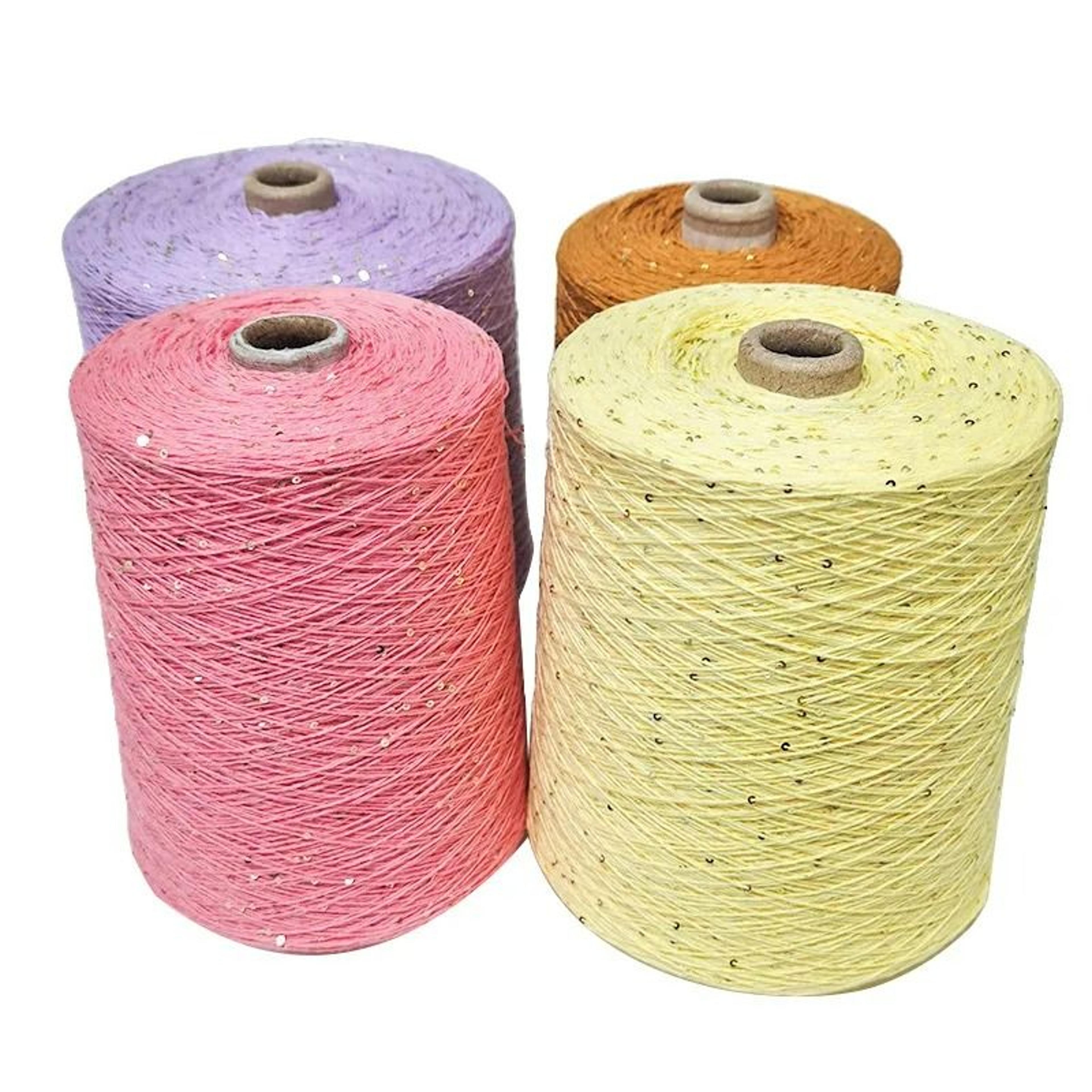 011 Lb Cotton  2 Mm Sequin Knitting Yarn 2