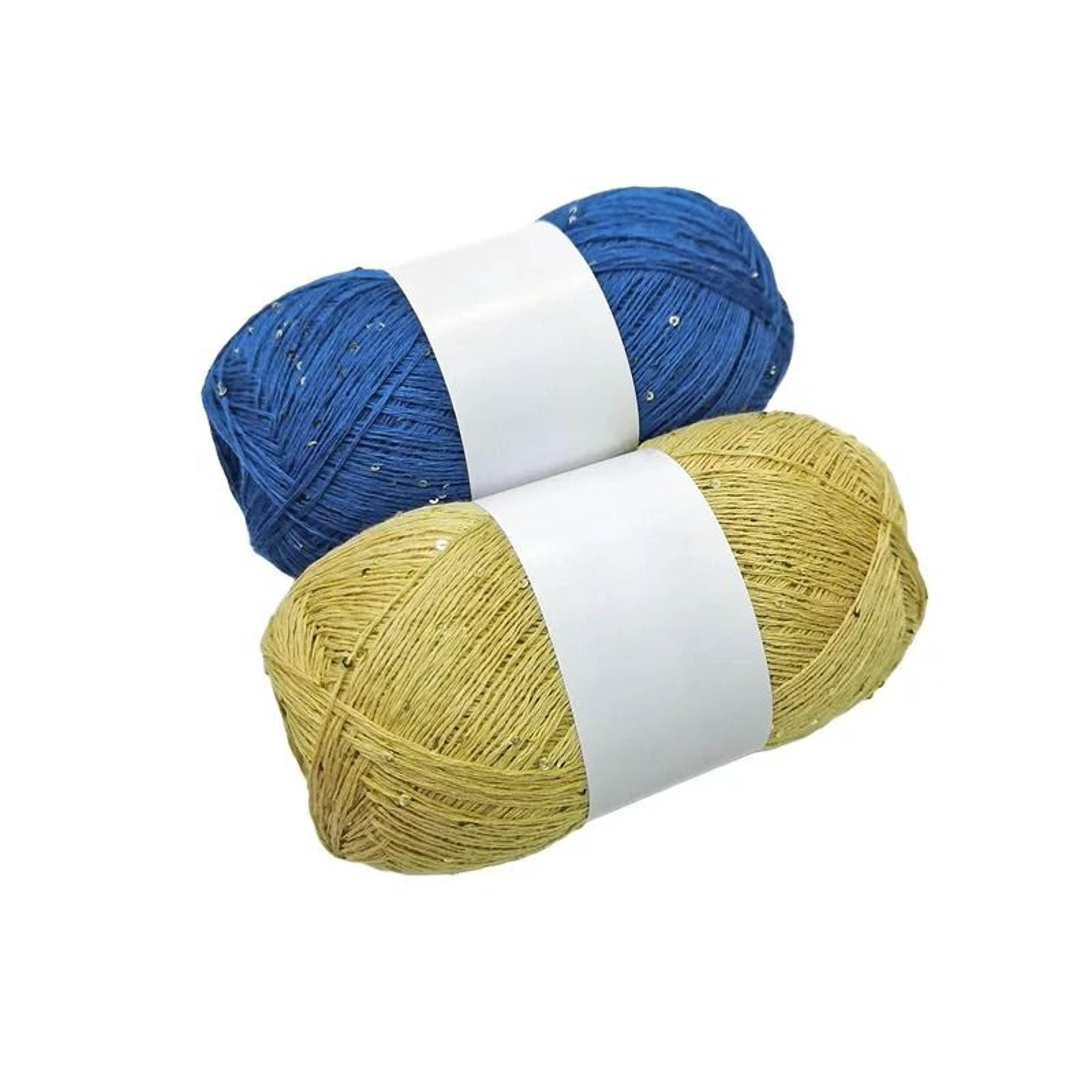 011 Lb Cotton  2 Mm Sequin Knitting Yarn 4