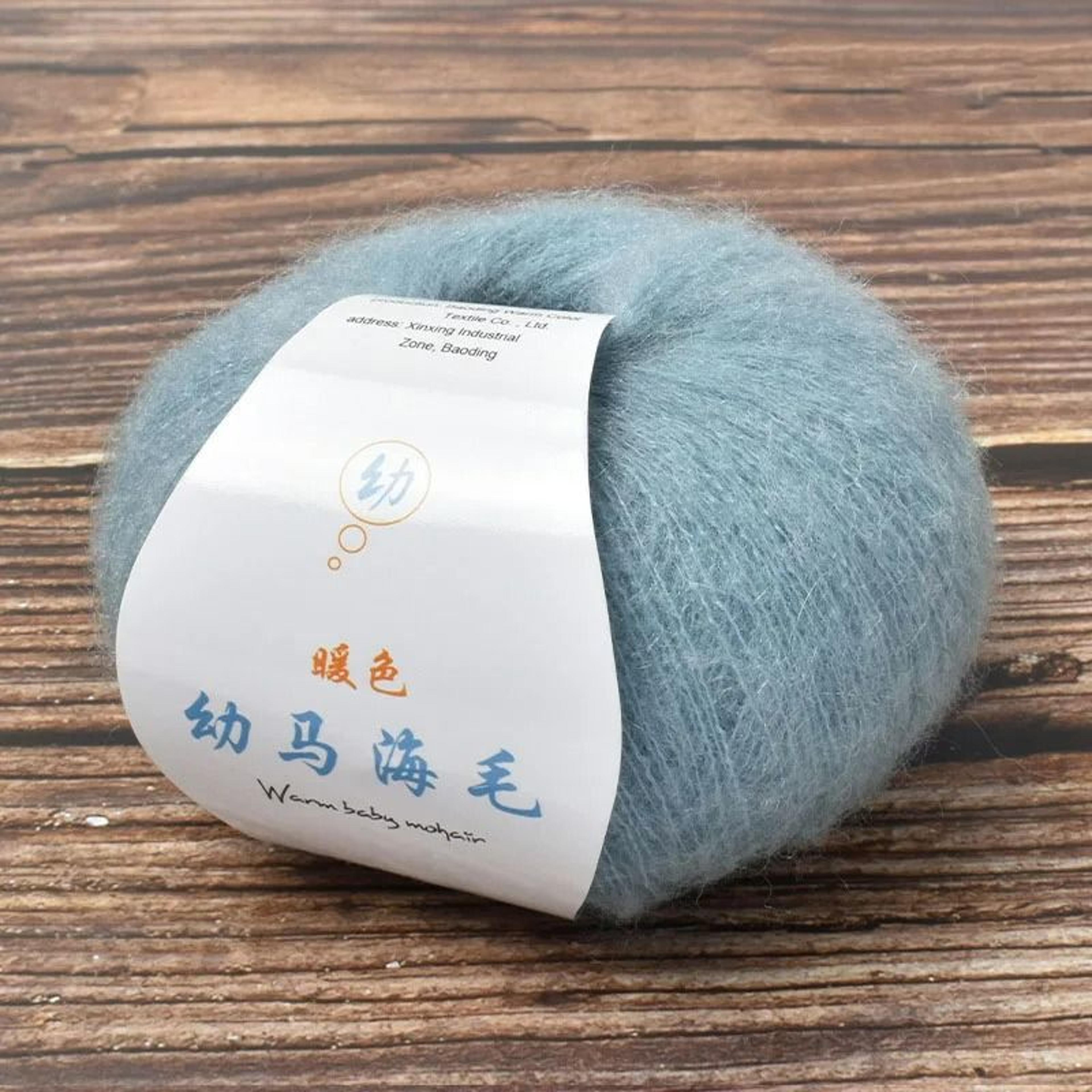 soft mohair & angora wool yarn for sweaters, scarves & shawls