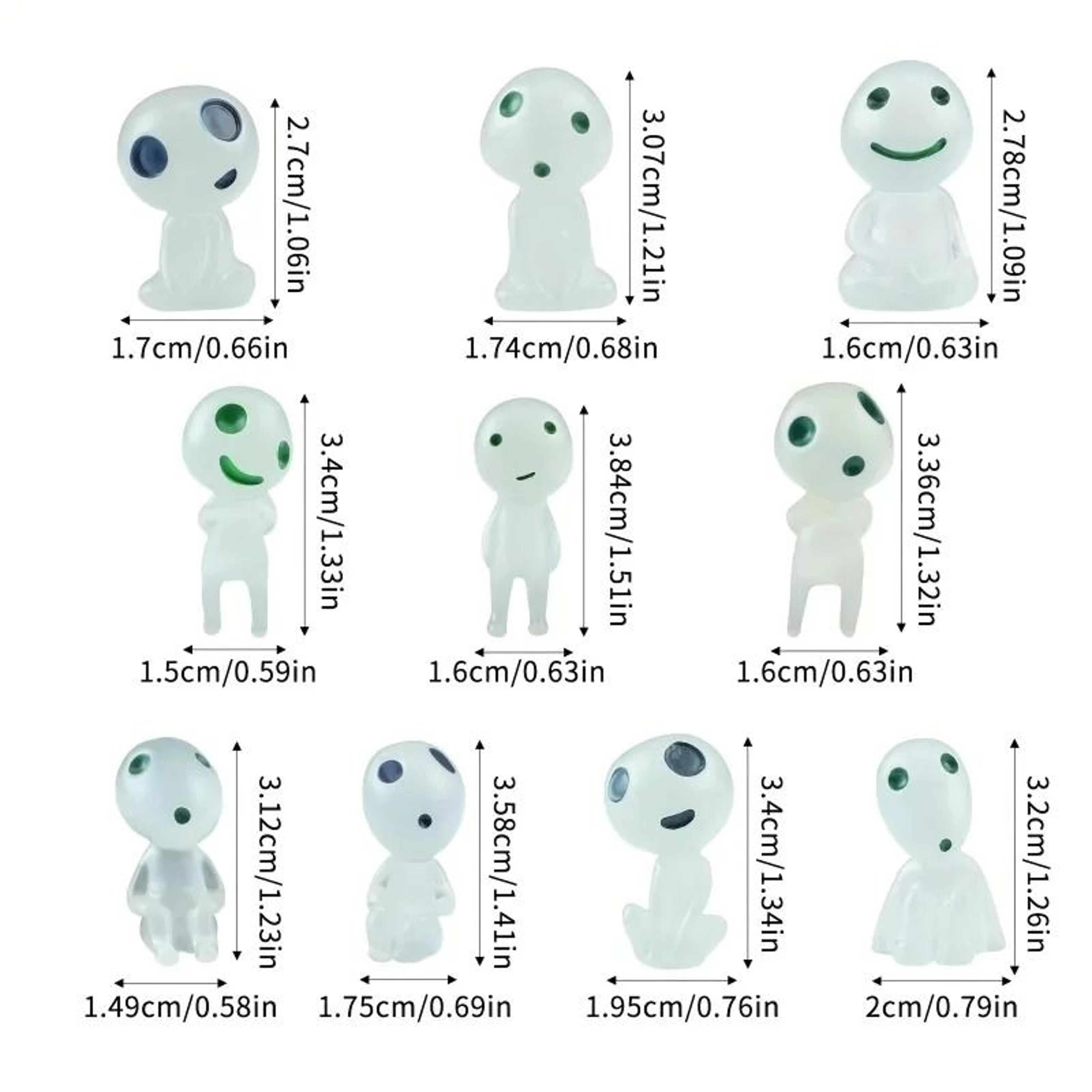 10Pcs Luminous Resin Ghost Figures 3