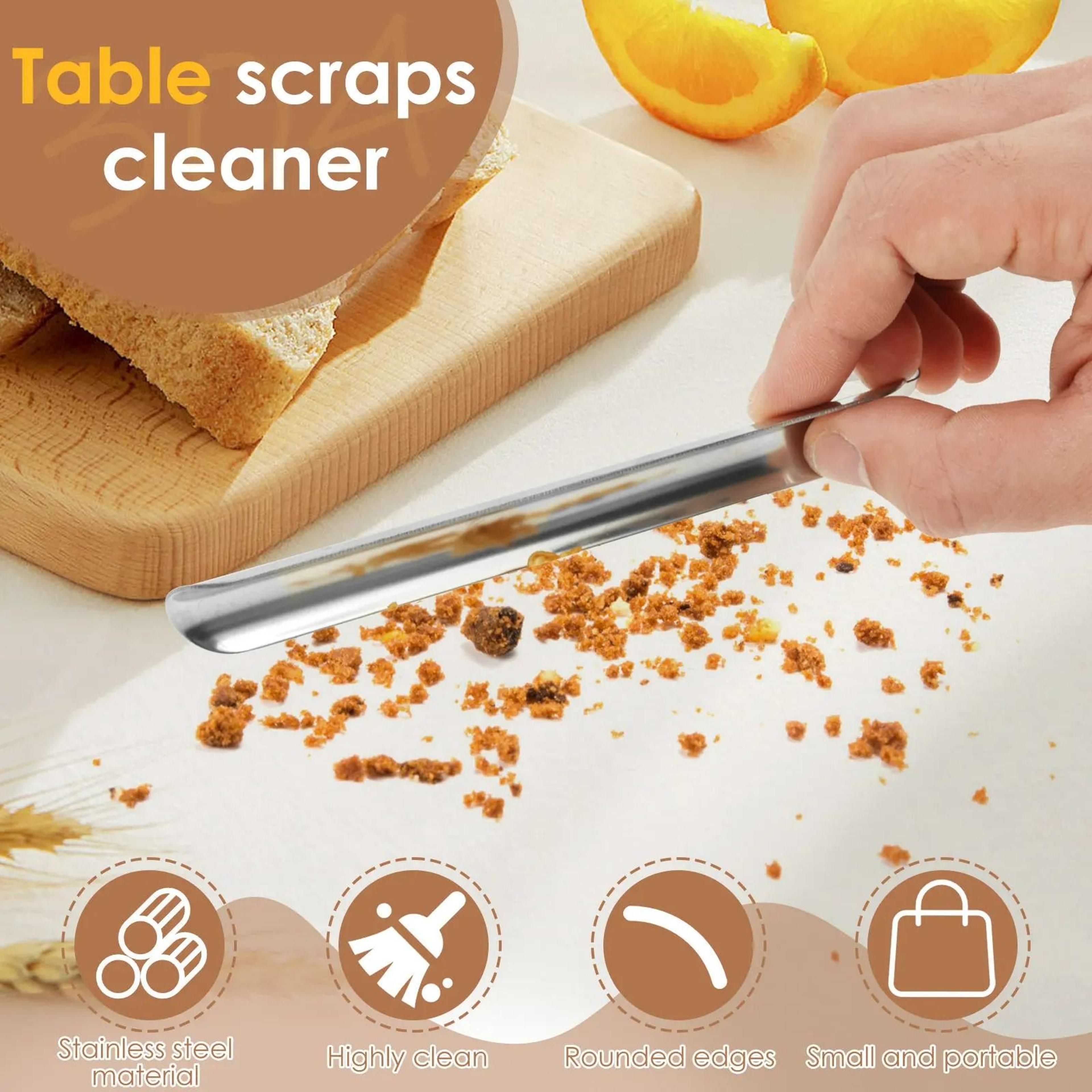 4Piece Stainless Steel Table Crumb Scraper  Sweeper Set 2