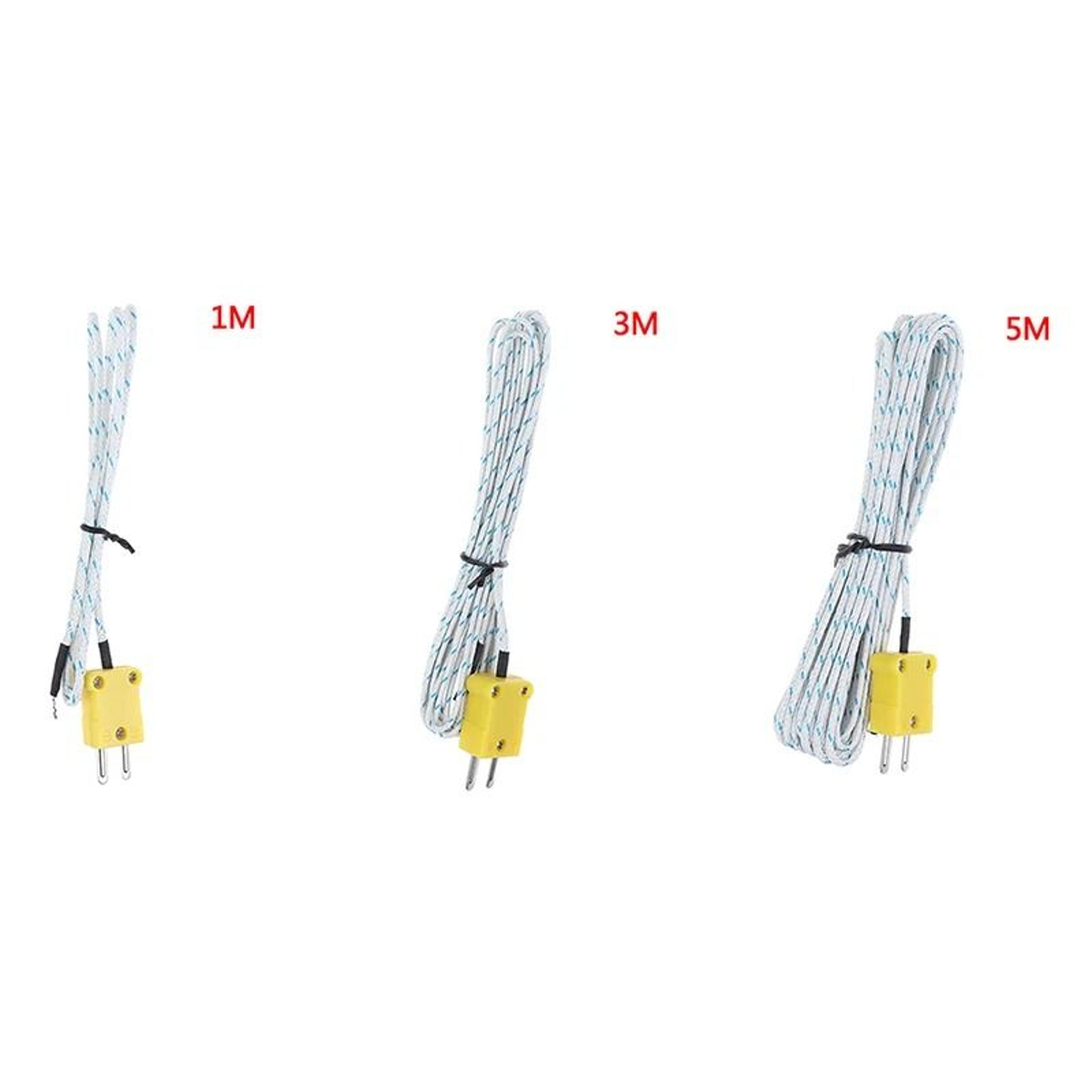 KType Thermocouple Temperature Sensor Probe Lead Wire For Multimeters 2