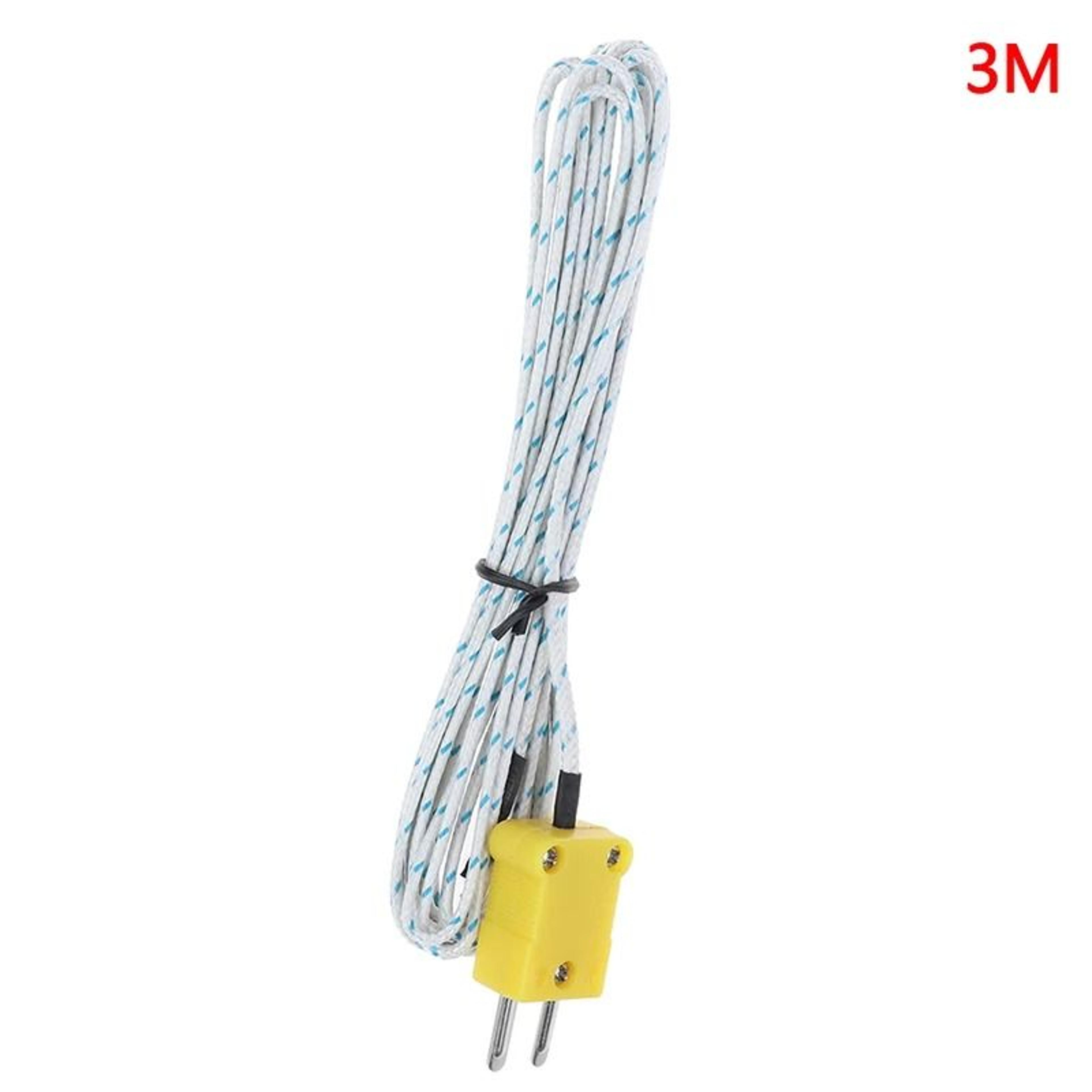 KType Thermocouple Temperature Sensor Probe Lead Wire For Multimeters 7